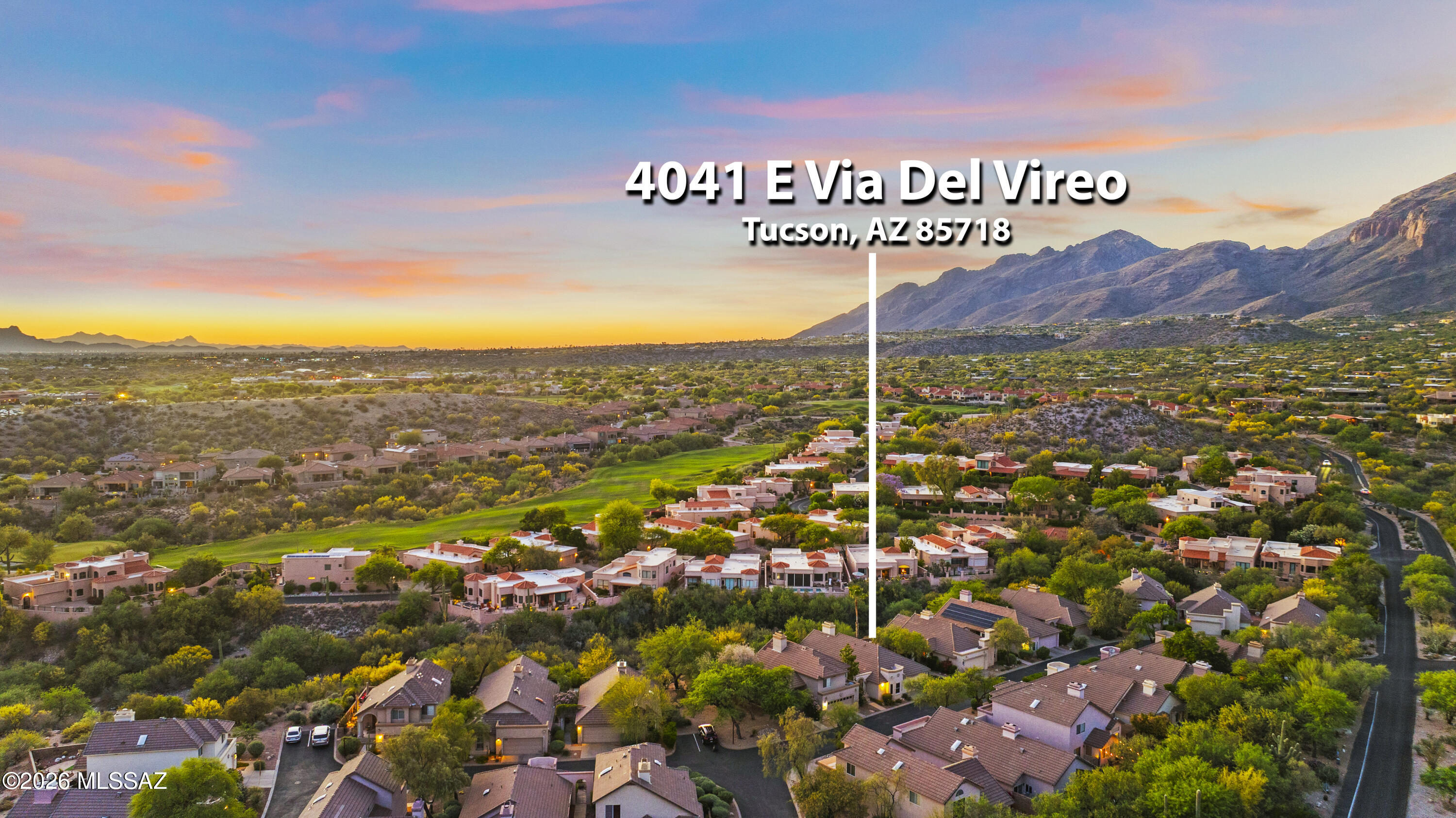 Located in the private guard-gated community of La Paloma, this 3BD/2BA single-family home offers stunning city & mountain views in a peaceful Foothills setting. Featuring 1,485 sq ft with travertine tile throughout, an open kitchen with mountain views, and a cozy living room with fireplace. Plantation shutters add style and function. Private patio with no rear neighbors and lush, blooming landscaping creates a serene outdoor retreat. Two walk-in showers. Community pool & spa. Ideal as a full-time residence or lock-and-leave second home. Prime location near shopping, dining & golf. Schedule your private tour today!