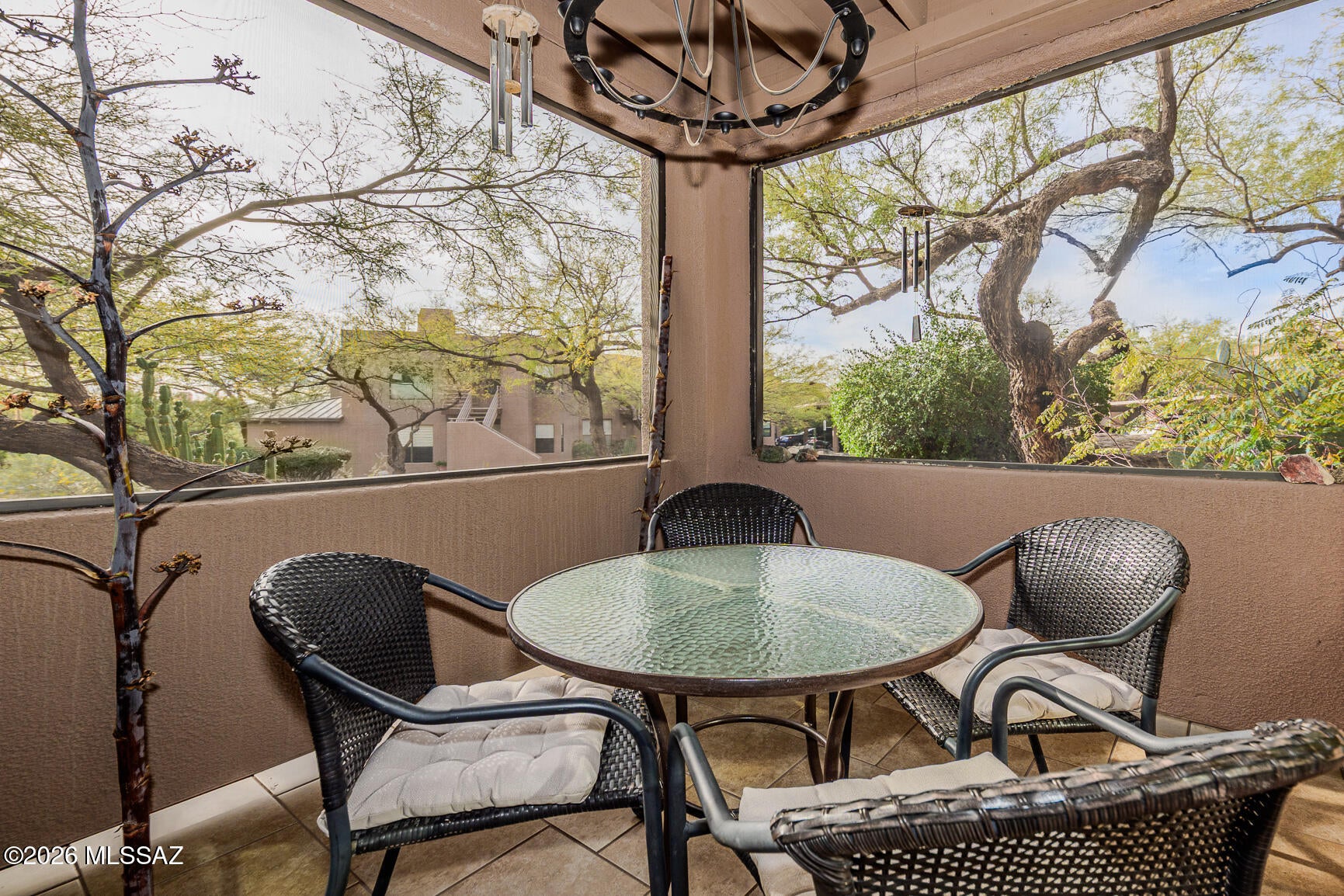 Fully furnished, turnkey, 1st floor condo in highly desirable Canyon View at Ventana. Immaculately maintained, excellent condition, this light and bright condo features Milgard double-pane windows and doors, newly installed Lowe's blinds, 2024 water heater, 2023 HVAC, refrigerator and washer. Freshly repainted interior, ceiling to floor. The home also offers a screened porch with new tile flooring and beautiful new granite countertops. Lovingly cared for by the owners since their purchase in 2023, with minimal occupancy, this condo is truly move-in ready!
