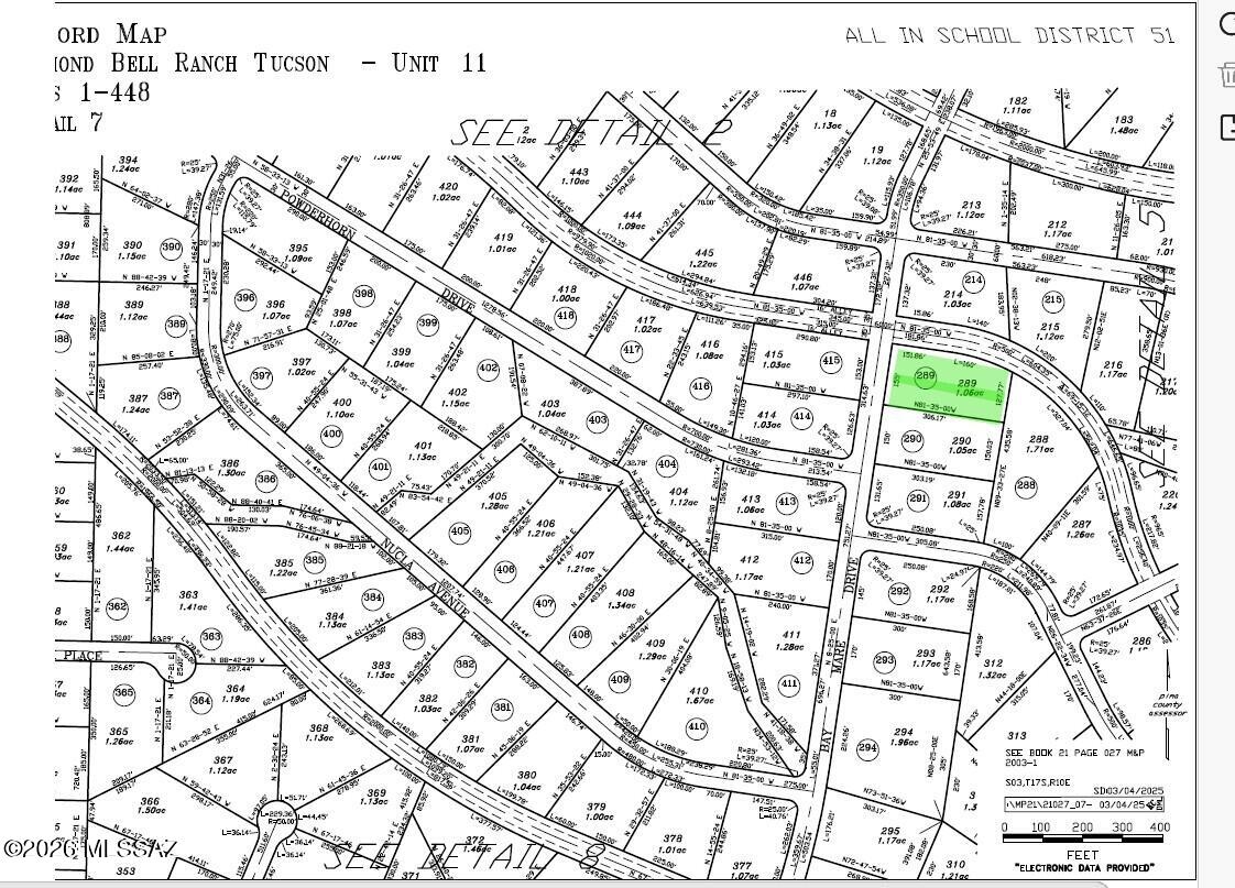 Diamond Bell Ranch - Tucson Unit 11 (1-448) - Land