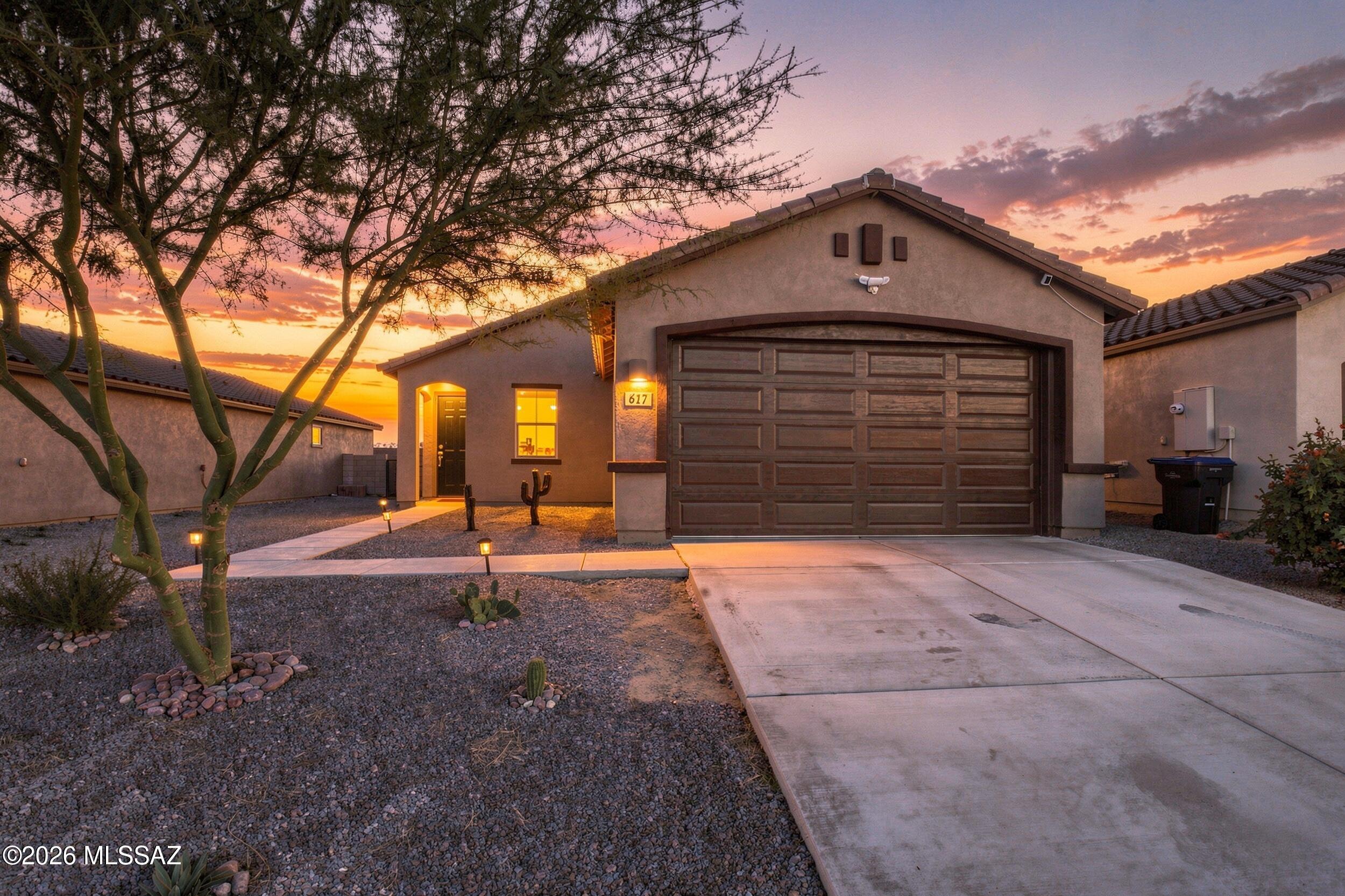 Welcome to Rancho Resort Living!  Built in 2024, this nearly new 3-bedroom, 2-bath home has granite kitchen countertops, tile and carpet floors and an epoxied garage floor. The open-concept kitchen, dining and living area make entertaining easy and keeps everyone connected.  Outside your door, stroll the community lake or ride miles of paved bike paths.  The recreation centers offer community pools, weight rooms, classes and a full calendar of community activities keep the neighborhood lively year-around.  Shopping and everyday conveniences are close by.

Come see it!