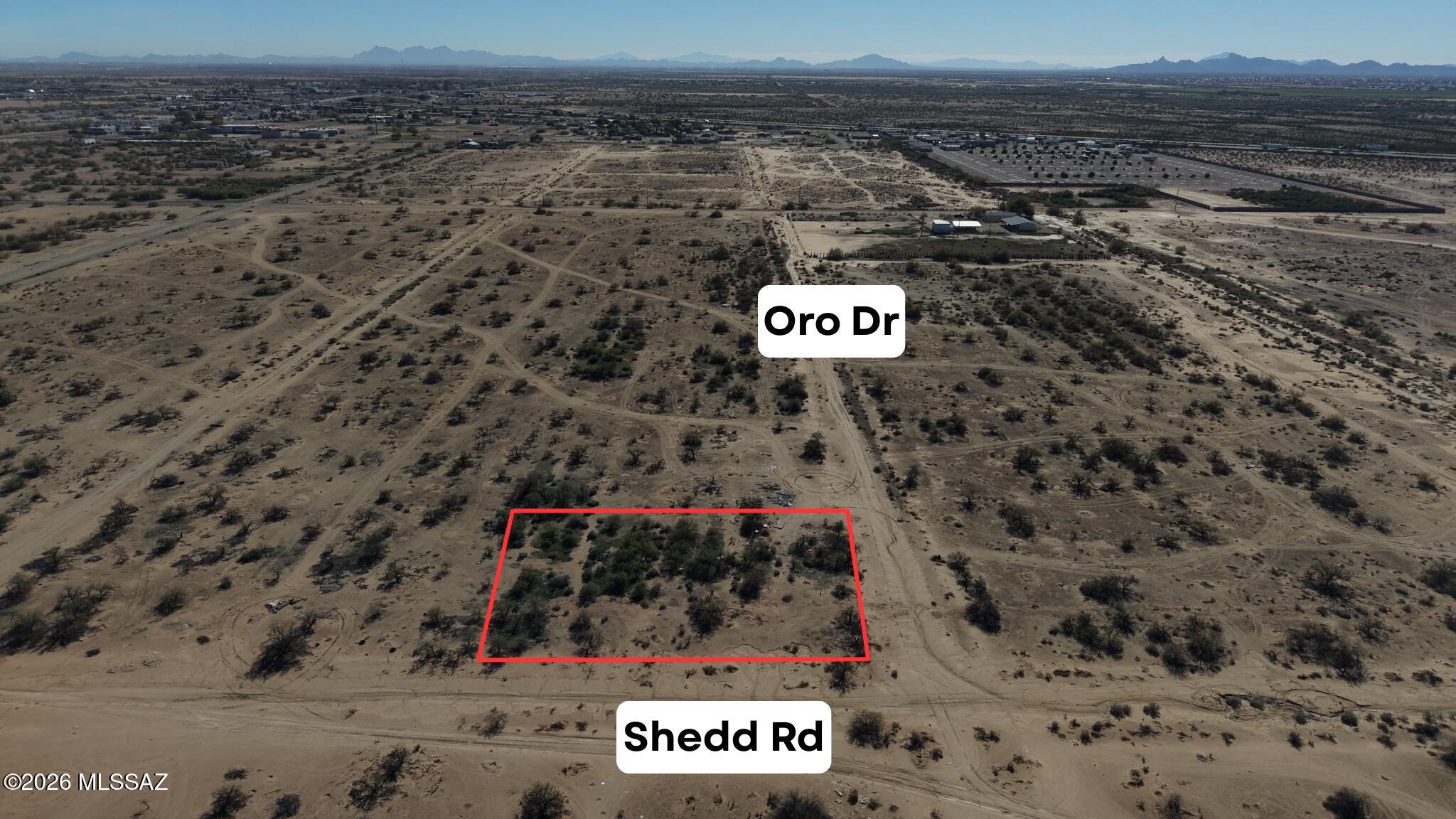 Discover a rare opportunity in Eloy, Arizona. A serene 0.39-acre vacant land parcel nestled along W Shedd Road. This tranquil retreat offers a blank canvas for your vision, whether you're dreaming of a custom home, a private getaway, or a strategic investment. With minimal noise, virtually no traffic, and a peaceful rural ambiance, this property promises unmatched privacy and calm and is ideal for those seeking solitude, creative freedom, and long-term value. Embrace the possibilities, your vision starts here. Utilities must be verified by the buyer during the inspection period. All measurements are approximate.