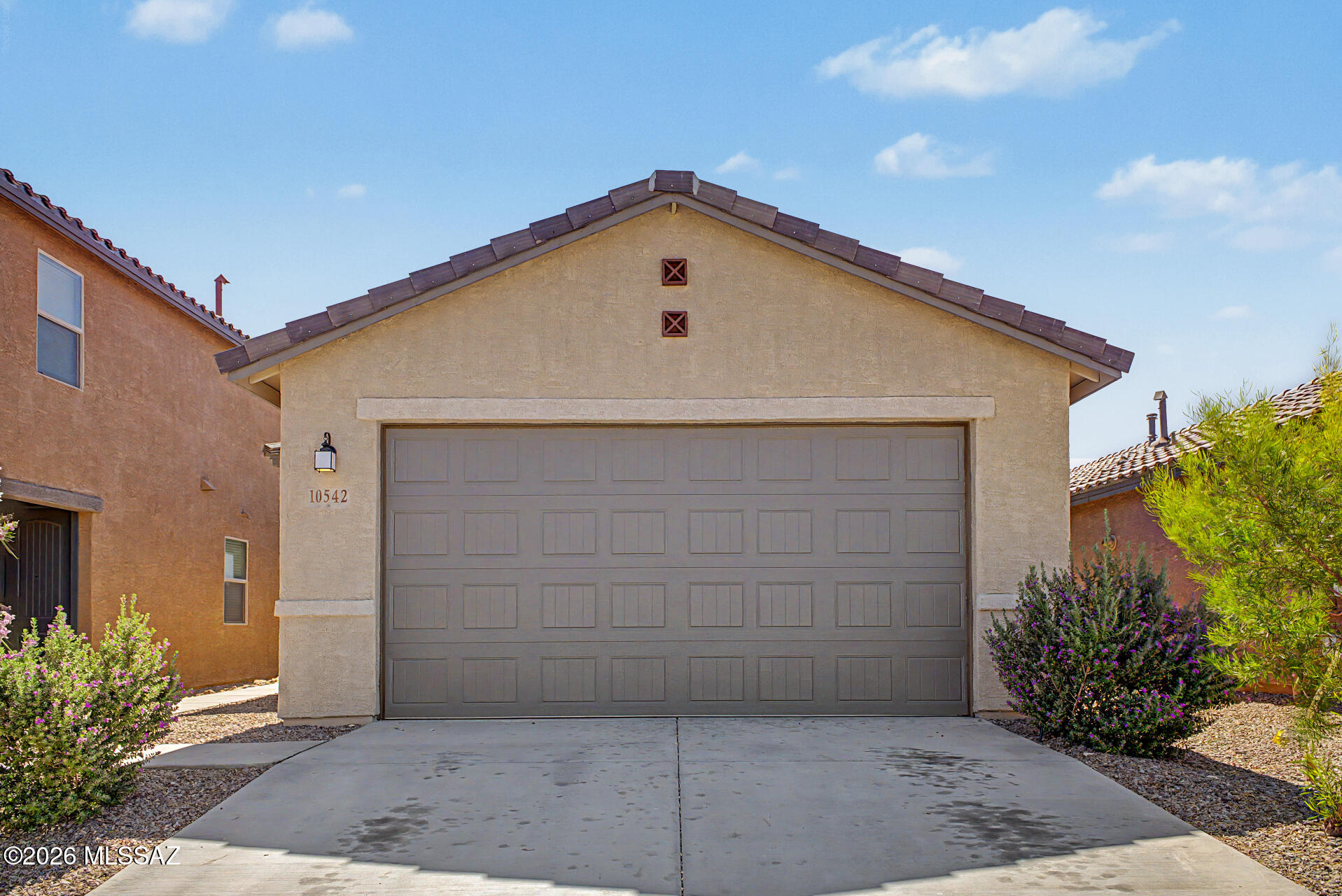 Looking for a new home? This charming single-level residence in the peaceful Founders Ridge is the one! Offering 3 beds, 2 baths, 2-car garage, and a low-maintenance landscape. The inviting interior showcases abundant natural light, a neutral palette, and tile flooring in common areas. You'll love the desirable great room, perfect for everyday living and entertaining! The kitchen boasts SS appliances, a pantry, recessed lighting, ample wood cabinetry, sliding doors to the back, and a peninsula w/breakfast bar. Enter the primary bedroom to find an ensuite with dual sinks & a walk-in closet. The private backyard, with a covered patio, is the ideal spot to relax or have a fun BBQ. With no neighbors behind, enjoy added privacy and peaceful outdoor living. Don't miss this excellent opportunity!