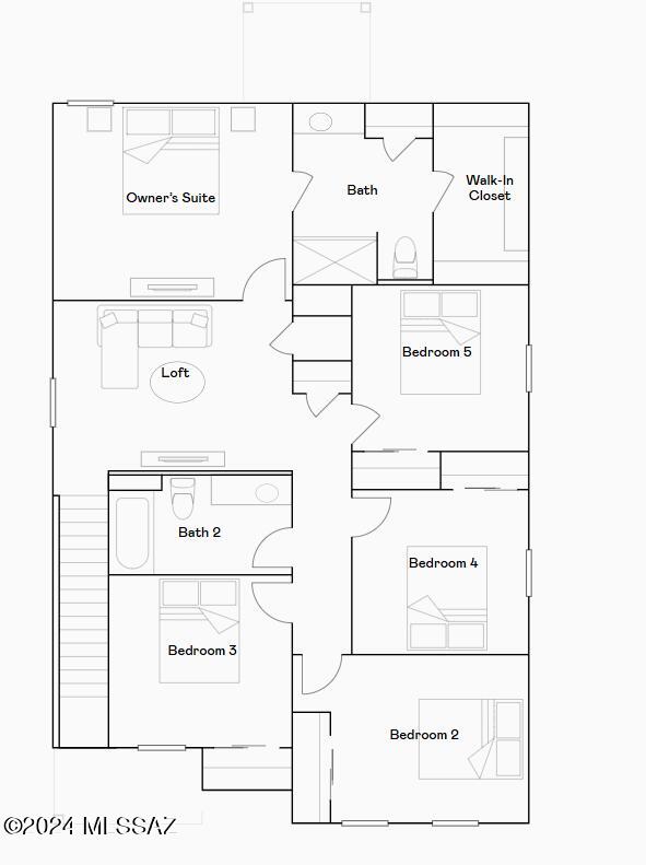 This new two-story home features a spacious and modern design. An open-concept floorplan on the first level combines the kitchen, dining room and family room for seamless entertaining and multitasking, and a nearby patio provides convenient indoor-outdoor transitions. A versatile loft is located on the second floor near three secondary bedrooms and the luxurious owner's suite, offering direct access to a full-sized bathroom. Our homes come with Quartz Countertops, the Rinnai Tankless Water Heaters, Smart Thermostats, Post-Tension Foundation, Radiant barrier roof decking, 2'' Faux Wood Blinds and more!--