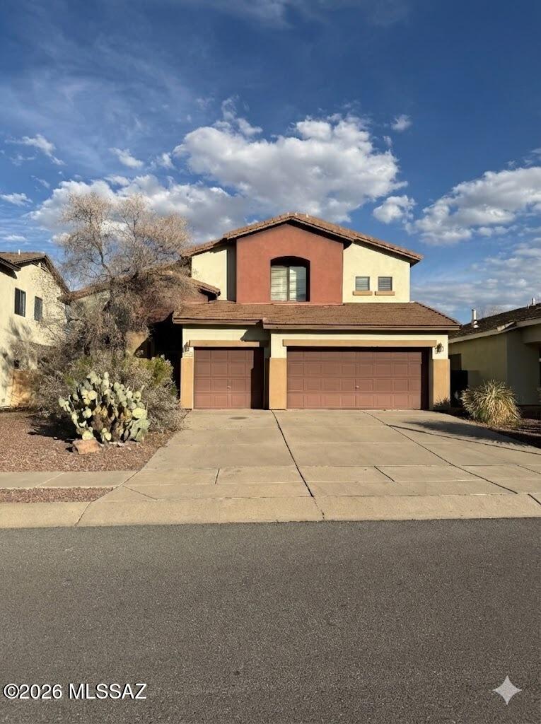 Welcome to 15229 S Avenida Rancho Sereno, a spacious two-story home located in the highly desirable Rancho Sahuarita community. This 4-bedroom, 3.5-bath residence offers a well-designed layout ideal for both everyday living and entertaining.
The home features a welcoming living room, a comfortable family room with a cozy fireplace, and an open kitchen with a center island, tile flooring, newer-style cabinetry, updated countertops, and appliances. A dedicated indoor laundry room adds convenience.  All bedrooms are generously sized, including a desirable downstairs primary suite with a walk-in closet and private bath. Step outside to the backyard and enjoy relaxing mornings or evenings under the covered patio. Additional highlights include an attached three-car garage with driveway.