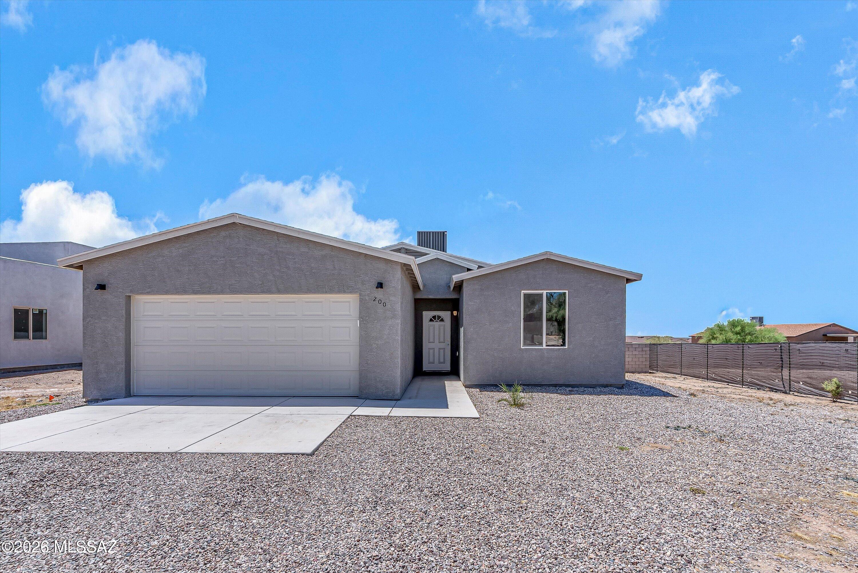 6.1% Assumable VA Loan!
Welcome to your nearly new Vail home! NO HOA!
Built in 2024, this beautifully designed 3 bedroom, 2 bath home offers 1,506 square feet of thoughtfully planned living space featuring a desirable split bedroom floor plan that provides both privacy and functionality.
The bright, open living area flows seamlessly into the kitchen and dining space, creating the perfect setting for entertaining friends, gathering with family or simply enjoying everyday life.
This move-in ready home offers the peace of mind that comes with newer construction while being conveniently located near shopping, dining, schools, and easy access to I-10.
Schedule your private showing today and come see everything this beautiful Vail home has to offer!