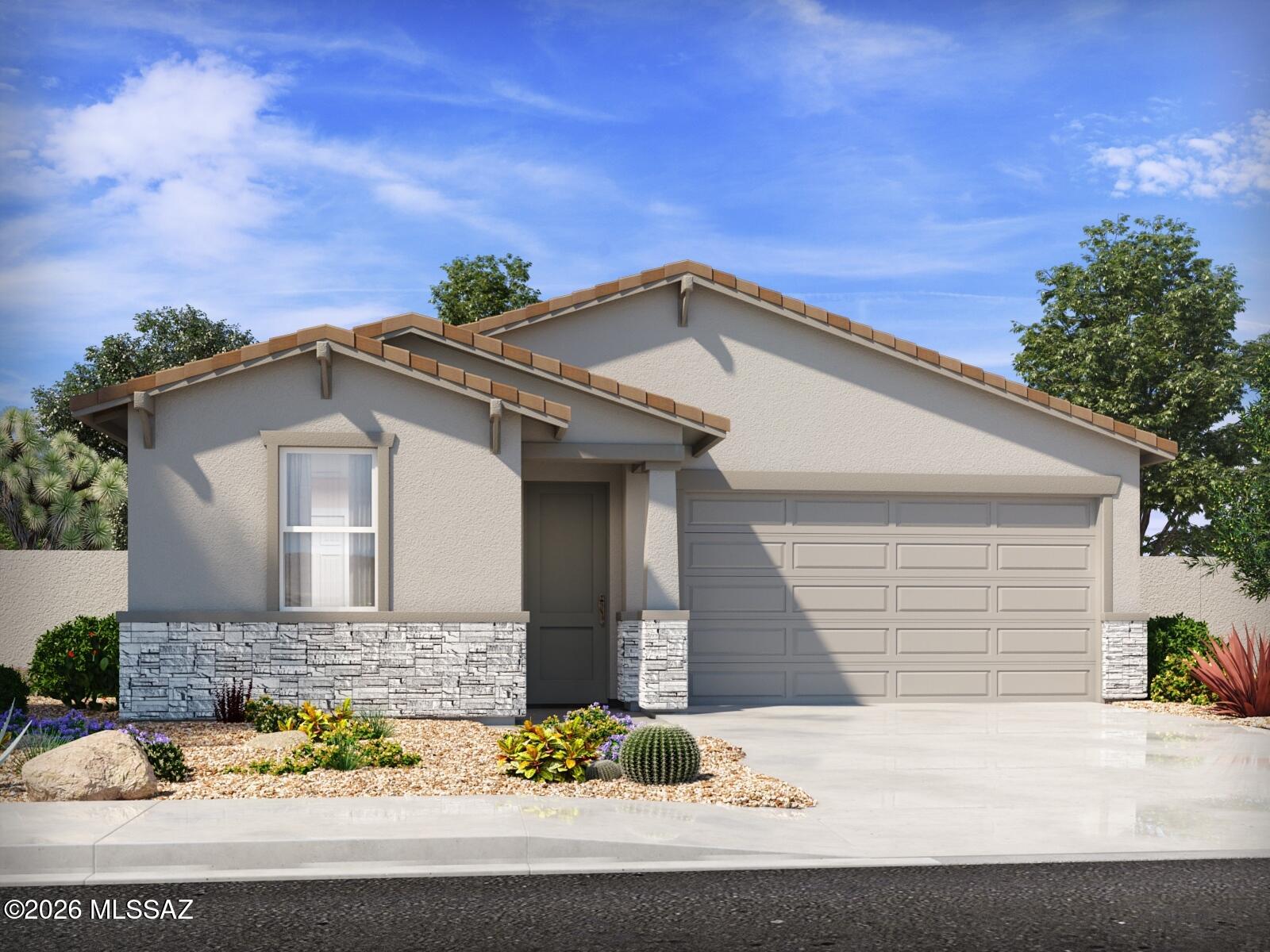 Brand new, energy-efficient home available by Jun 2026! The teen room makes the perfect additional living area for homework, TV or gaming. Enjoy dual sinks and a walk-in closet in the primary suite. Sunset Crest is now selling in Ajo and Kinney. Experience a serene desert lifestyle in a community designed for comfort and connection, complete with a neighborhood playground, picnic tables, and shaded ramadas.  Each of our homes is built with innovative, energy-efficient features designed to help you enjoy more savings, better health, real comfort and peace of mind.