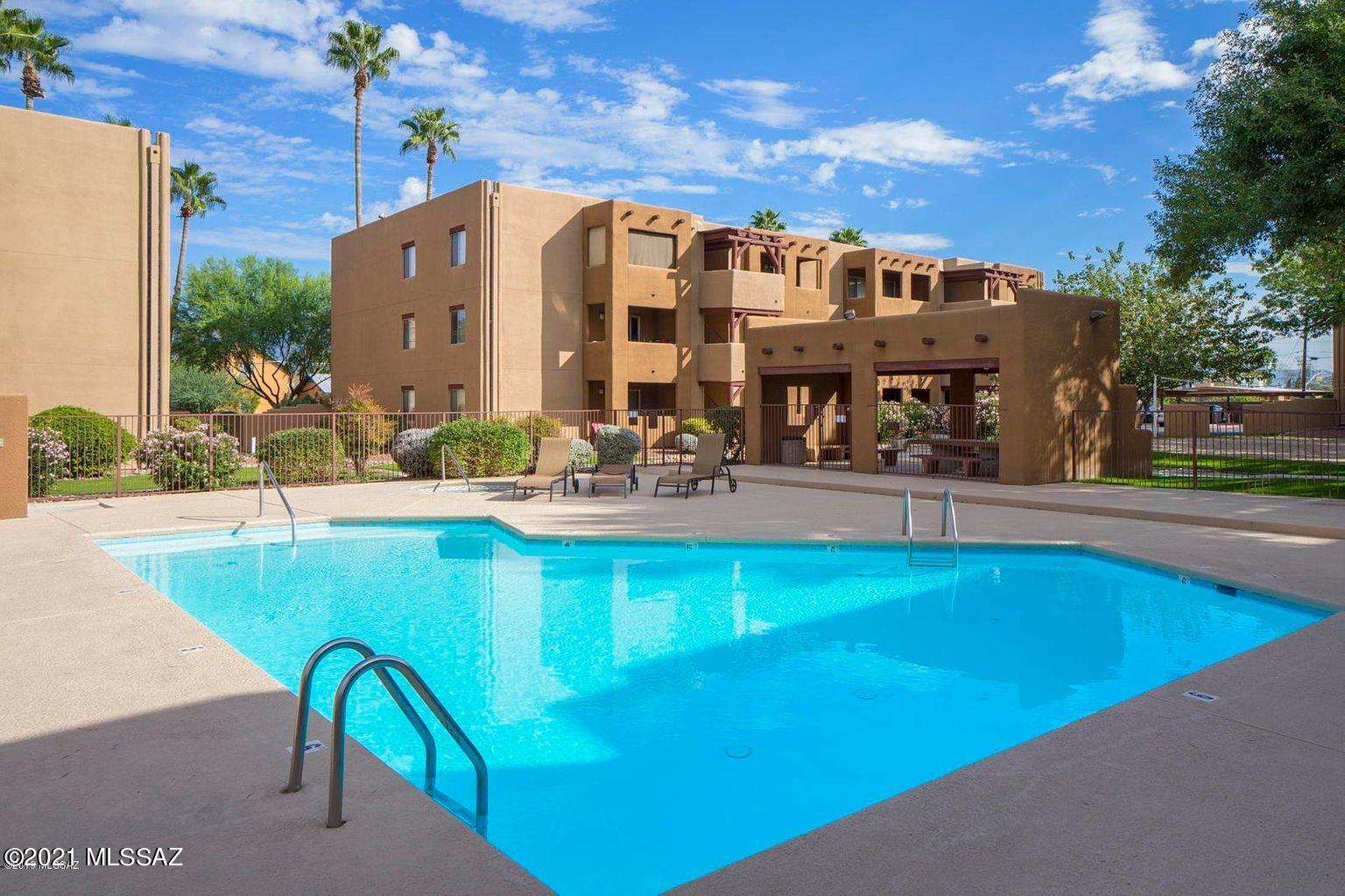 Fantastic Condo just a few blocks to the University of Arizona & Banner Hospital!  This adorable 2 bedroom 2 full bath features a private patio, 1 covered parking space, basic furnishings, kitchenware, and wall mounted TV!  Casa Club is a gated community and features two community pools and a basketball/tennis court.  6 - 12 month leases preferred but owner may consider shorter terms on a case by case basis.  Pricing listed is based on a 6 to 12 month lease.  Tenant pays electricity.