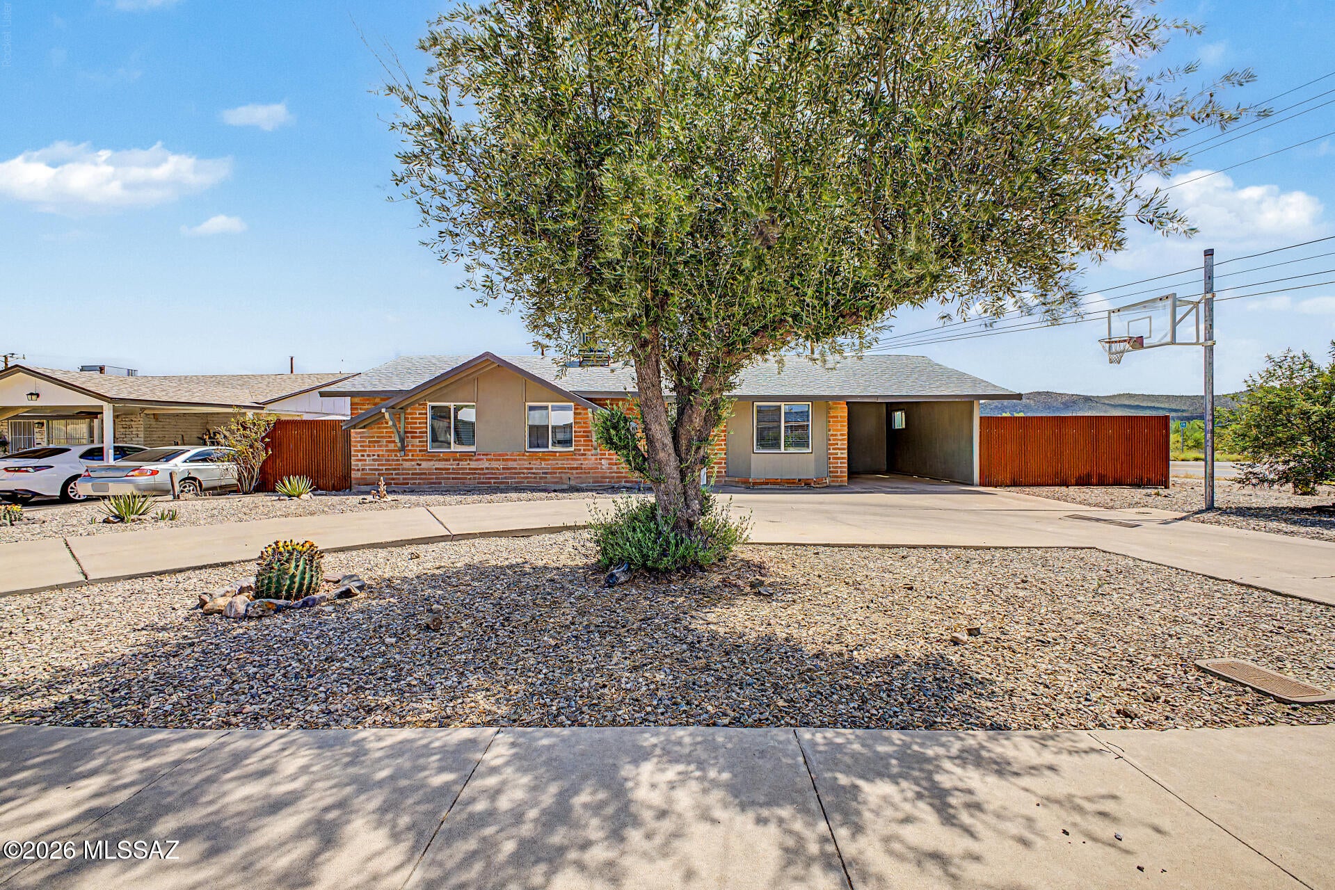 This move-in-ready 3-bedroom, 2-bath home offers 1,066 square feet of thoughtfully updated living space. Inside, you'll find an open and inviting floor plan featuring wood-look tile flooring, fresh neutral finishes, and a beautifully updated kitchen with white shaker cabinets, granite countertops, stainless steel appliances, and a gas range. Both bathrooms have been tastefully updated, while spacious bedrooms and abundant natural light create a warm and welcoming atmosphere. Step outside to the covered patio and spacious backyard, offering endless possibilities to create your own outdoor oasis. With plenty of room for custom landscaping, a garden, outdoor entertaining space, or even a future pool, this backyard is ready for your personal vision. With no backyard neighbors, you'll enjoy added privacy. For added value and peace of mind, the roof, HVAC system, and water heater were all replaced in 2021. Conveniently located near shopping, dining, parks, schools, and easy freeway access, this home is ready for its next owner.
