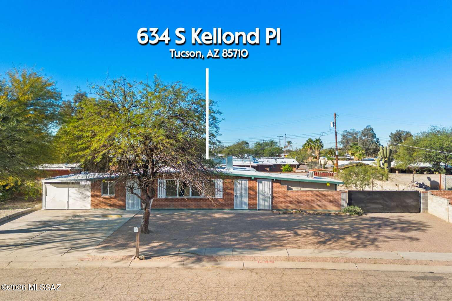 NO HOA, situated on 1/5 of an acre lot and on a cul-de-sac street! This 4 bedroom 2 bath home has been upgraded with a newer roof, electrical panel, water heater, double pane windows, updated kitchen with SS appliances. Backyard is large and has an open space and backs to an alley. This home has mountain views and is nestled in the established Palo Verde Park neighborhood!