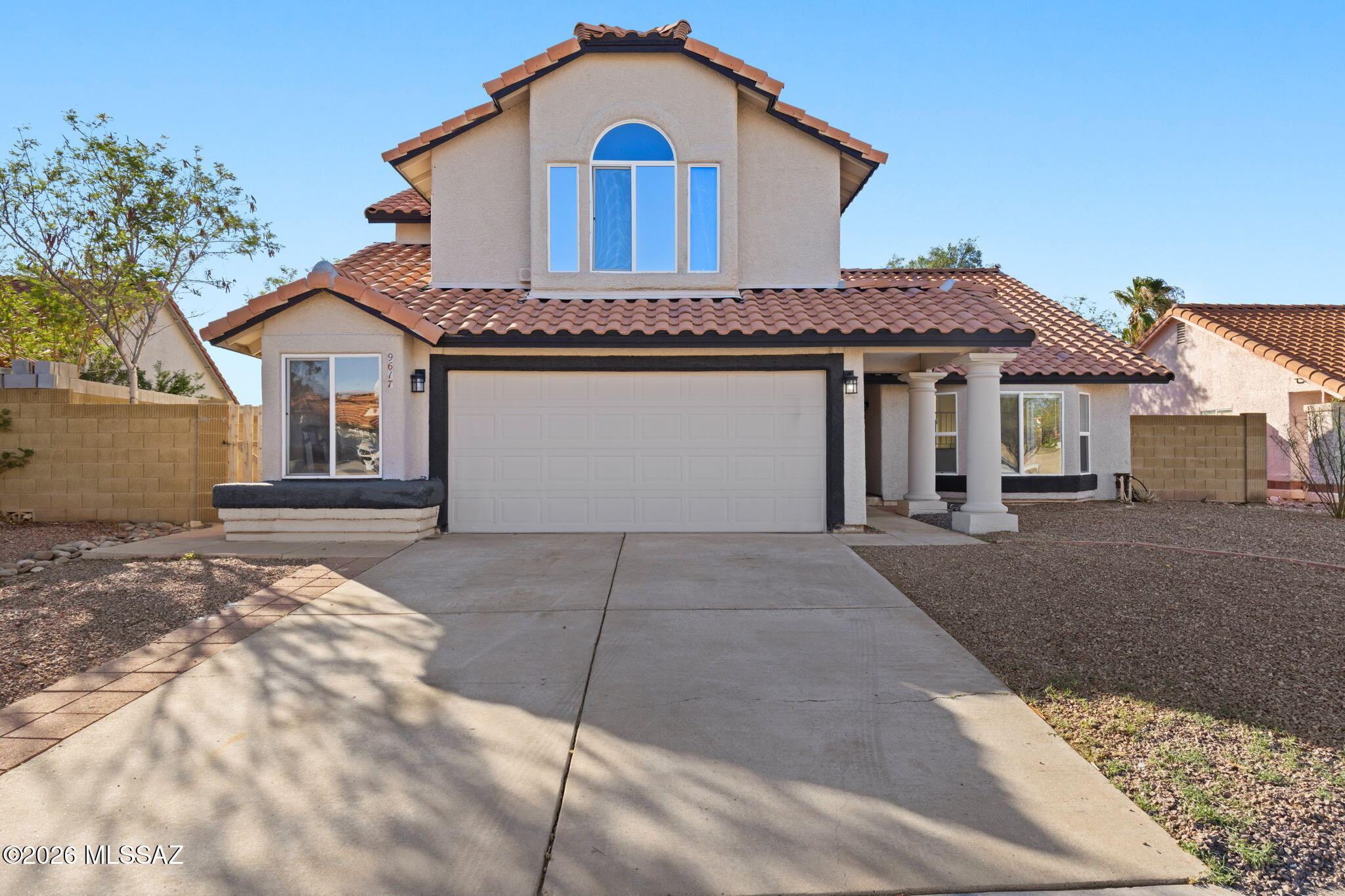 Nestled in a quiet cul-de-sac with NO HOA, this spacious two story home offers 4 bedrooms, 3 full baths, and a functional floorplan with one bedroom and bathroom conveniently located downstairs that can be used for multi-generational living, guests, or an office. The kitchen features white cabinets with quartz countertops and generous natural light. The oversized garage provides exceptional storage, while the large, low-maintenance yard delivers room to relax, entertain, or expand your outdoor vision without the upkeep. The upstairs bedrooms are well-sized, and the primary suite offers privacy and comfort. Located close to shopping, dining, and major roadways, this property blends convenience with peaceful neighborhood living. A rare find in a great school district.