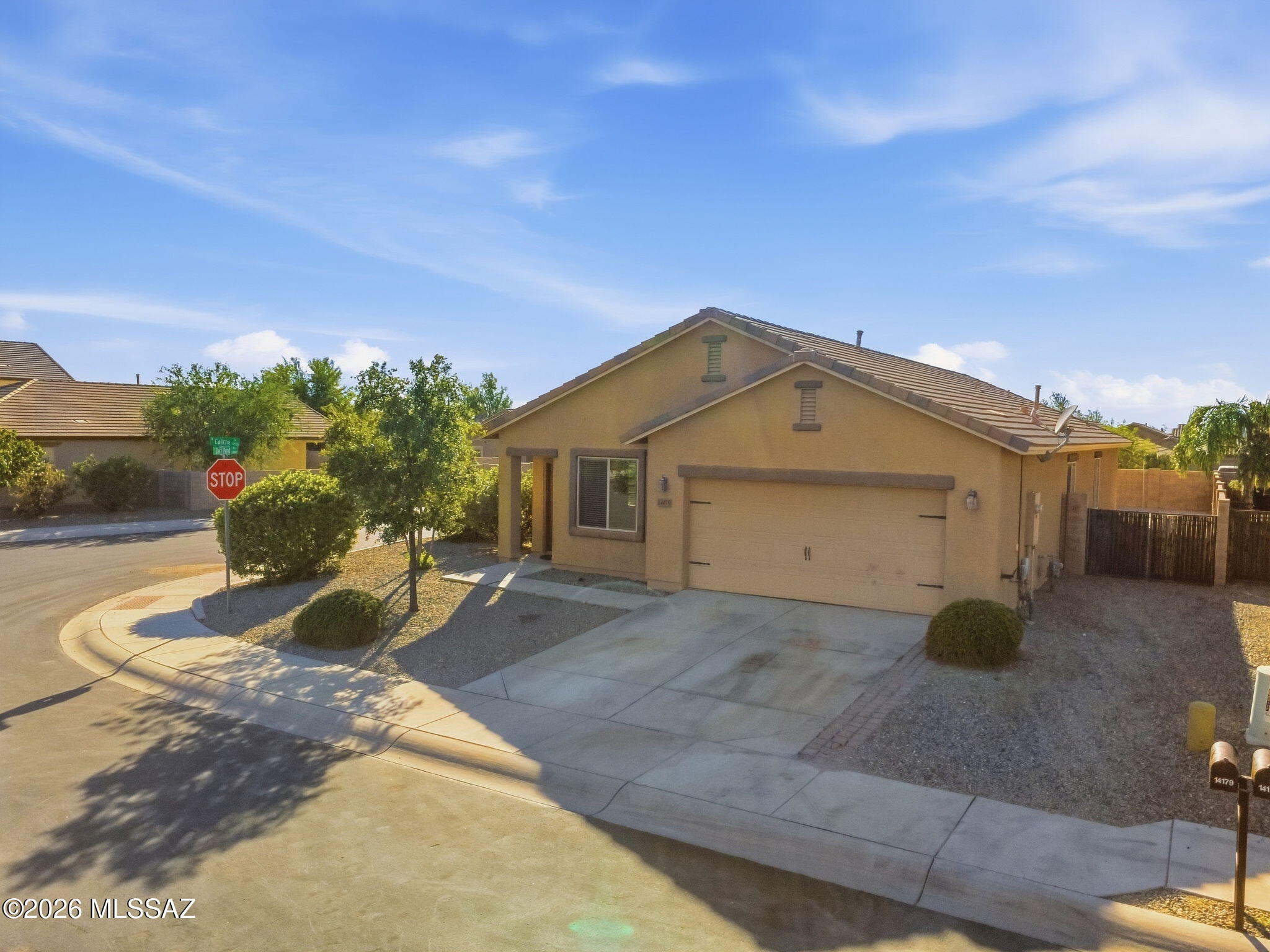 Welcome to this inviting 3-bedroom, 2-bath home with a versatile den, offering approximately 1,838 sq ft of living space in the San Lucas community. The home features a functional layout with tile and carpet flooring, an attached 2-car garage, and a comfortable living space. Enjoy the professionally landscaped front and backyard, mature backyard tree, and neighborhood park down the road--perfect for relaxing and enjoying Arizona living. Conveniently located near neighborhood schools and amenities.