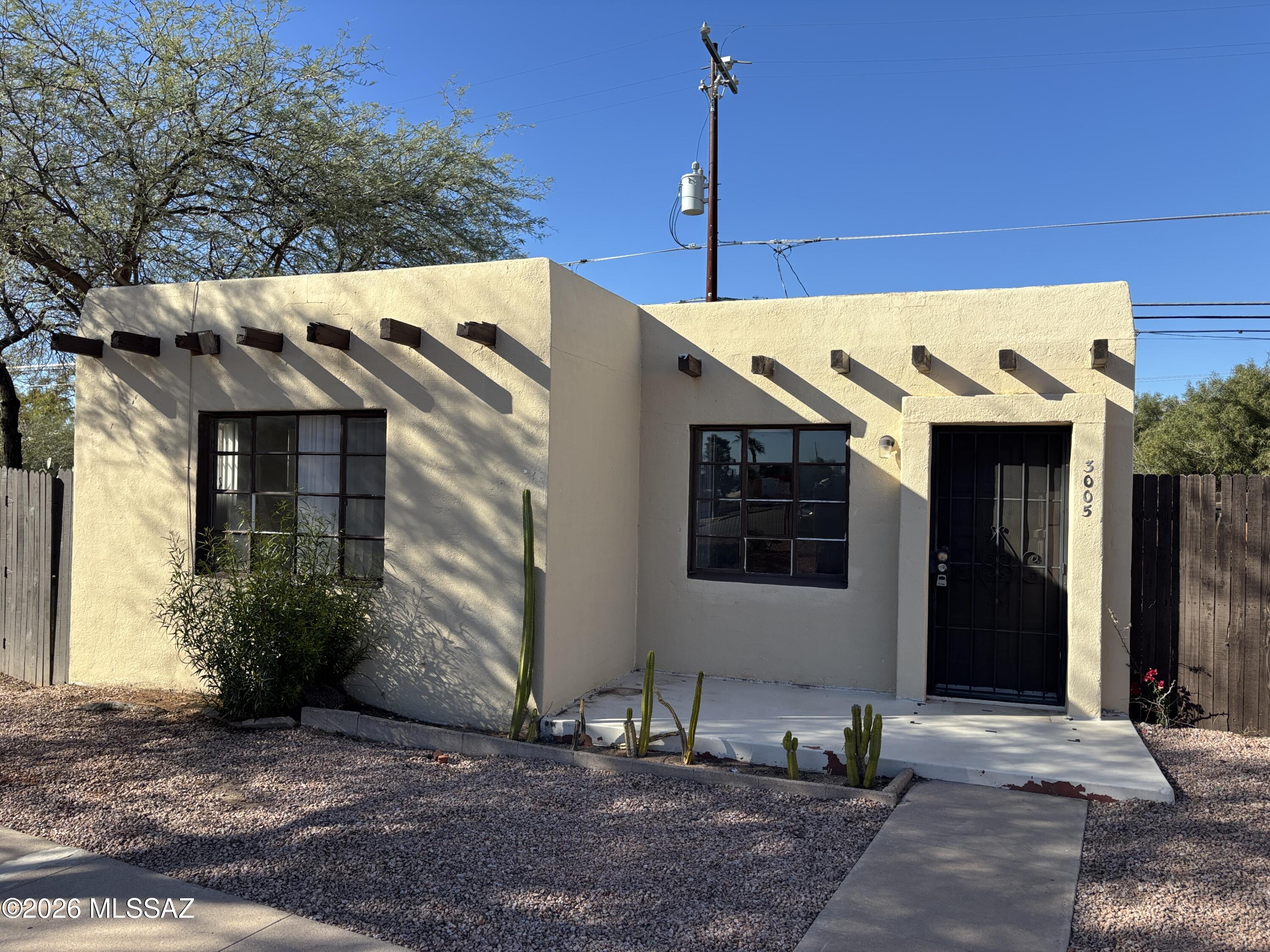 Check out this adorable 1 bedroom, 1 bath casita in a quiet community! Large front yard and sparkling community pool. AC cooling plus ceiling fan in the bedroom. Easy care tile flooring throughout. The kitchen includes a gas stove, refrigerator, and tile countertops. Wood beam ceiling in living room and in bedroom. This home offers lots of natural light. Washer included. This casita has it's own private carport and fenced backyard.

Walking distance to beautiful La Madera park, shopping centers, and restaurants

*Move-in Special*
Tenants pay all utilities.
Pets allowed with a $500 pet deposit plus $25/month pet rent per pet.

One owner is a licensed real estate salesperson in the State of Arizona.