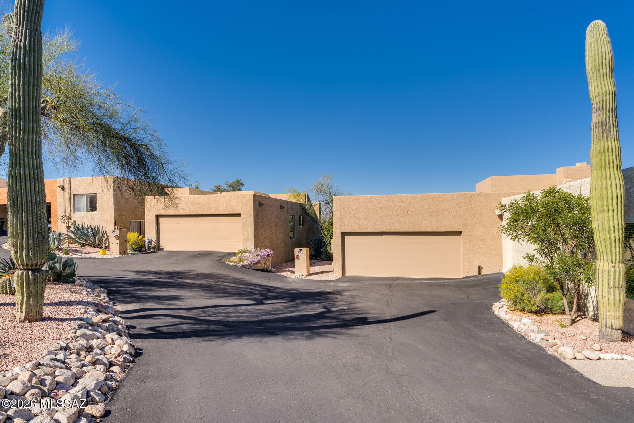 Outstanding price point for this location! Enjoy a classic Tucson lifestyle at its best, situated in the unbeatable location of the Catalina Foothills in an exceptional setting, moments from distinguished schools and premium retail experiences. This meticulously maintained corner lot townhome offers unparalleled comfort, privacy & enjoyment. This home truly captures the essence of an open concept layout & is move in ready! The welcoming great room commands the attention of this home & is perfect for an intimate entertainment space. Abundant natural light floods the interior, while expansive patio doors create a seamless indoor-outdoor connection. The kitchen is well appointed with newer matching Maytag appliances & a dedicated coffee or beverage bar station blends everyday functionality. All the bedrooms are inviting with just the right amount of space for a cozy atmosphere. Off the kitchen is a 4th bedroom or flex space that provides homeowners with flexibility as needs & lifestyles evolve. Upkeep attention to detail by the current owner allows you to have peace of mind with major big ticket items already addressed; hvac system & water heater October 2023 and roof recoat Nov 2024. A charming patio space showcases beautiful surrounding mountain views and lush desert vegetation. Opportunities like this are rare... hurry, make your move today before it's too late!