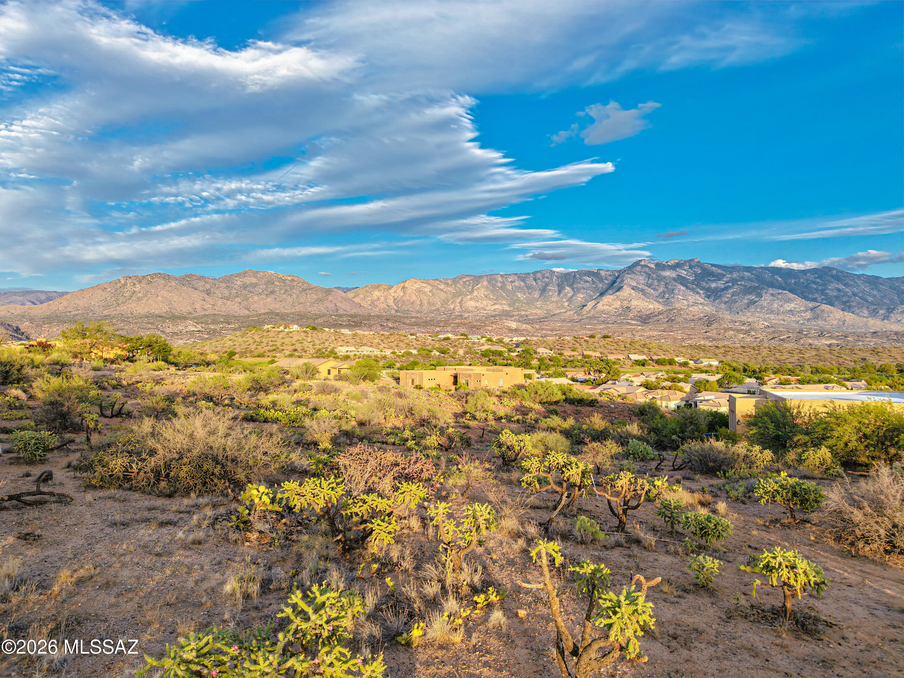 Just outside of Saddlebrooke sits this stunning 1.03 acre lot that boasts EXCEPTIONAL Catalina Mountain views and offers a relaxed living experience since there is NO HOA! A naturally east facing rear yard and gently sloping terrain provide a truly panoramic view of the Catalinas that is simply mesmerizing at sunset. The lot is ideally located off a quiet cul-de-sac, with a paved street, and delivers water, electric and phone to the lot line. The superb width of this lot creates an opportunity for a home to maximize the number of rooms that enjoy those sensational views. Design your own custom home OR take advantage of a floor plan specifically designed for this lot. Inquire about a package deal to purchase the lot & home together as a package deal. Call today for a personal tour!