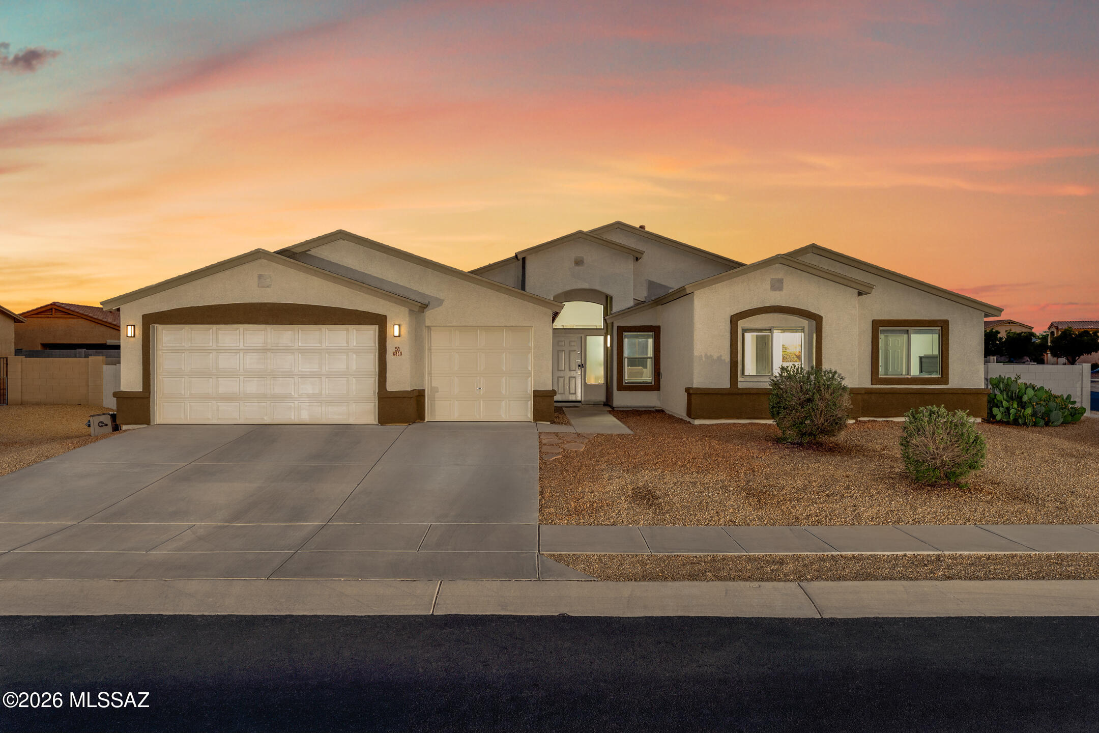 Spacious and thoughtfully designed, this 4-bedroom, 2-bath home offers 2,054 square feet of comfortable living on .25 acres! Step inside to find recessed lighting throughout, all on dimmer switches for customizable ambiance, along with ceiling fans in every bedroom for added comfort.

The kitchen is the centerpiece of the home, featuring a large island that provides ample space for cooking, gathering, and entertaining. A Waterdrop reverse osmosis system under the sink and an owned water softener add everyday convenience and quality.

The primary suite features private access to the covered patio. The ensuite bathroom offers dual sinks, a double vanity, a relaxing garden tub, a walk-in shower, and a spacious walk-in closet. Enjoy outdoor living in the low-maintenance backyard, highlighted by a covered patio--perfect for relaxing or hosting guests year-round.

Your next chapter starts here!