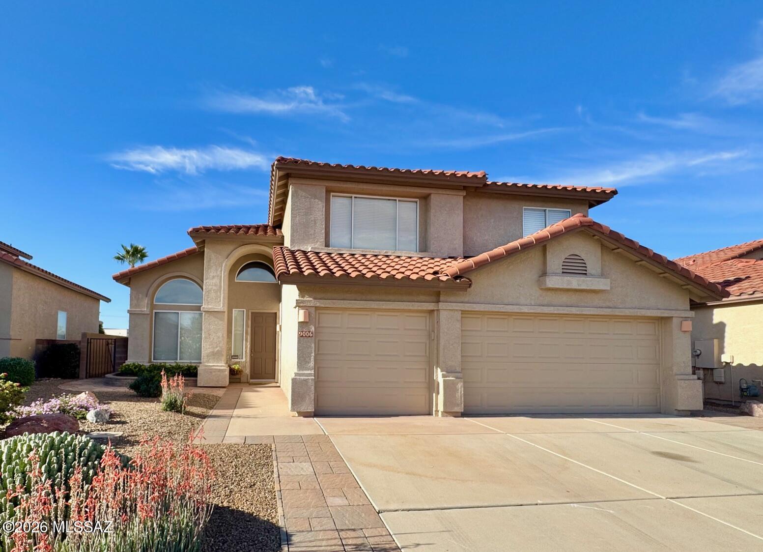 Sellers will offer up to $10,000 for rate buy-down or buyer closing costs with acceptable offer! Need space? This home has all the space you dream of in the perfect location. Meticulous maintenance and upgrades throughout leaving the projects behind. Upgraded tile, fireplace, high-end kitchen remodel, and spotless throughout. Spacious open floorplan with 3 huge living areas, perfect for entertaining en masse. One downstairs bedroom/full bath and storage for everyone. Chef's dream kitchen with quartz counters and backsplash, stainless appliances, and multiple pantries/storage. Massive primary oasis with sizeable walk-in and dual vanities, all with an incredible balcony and endless views. No neighbors behind.... ...large backyard oasis w/storage shed/workshop and a huge 3 car garage! Perfect location to Vail Schools, I-10 and tons of new shopping. It's all here, only needs you!