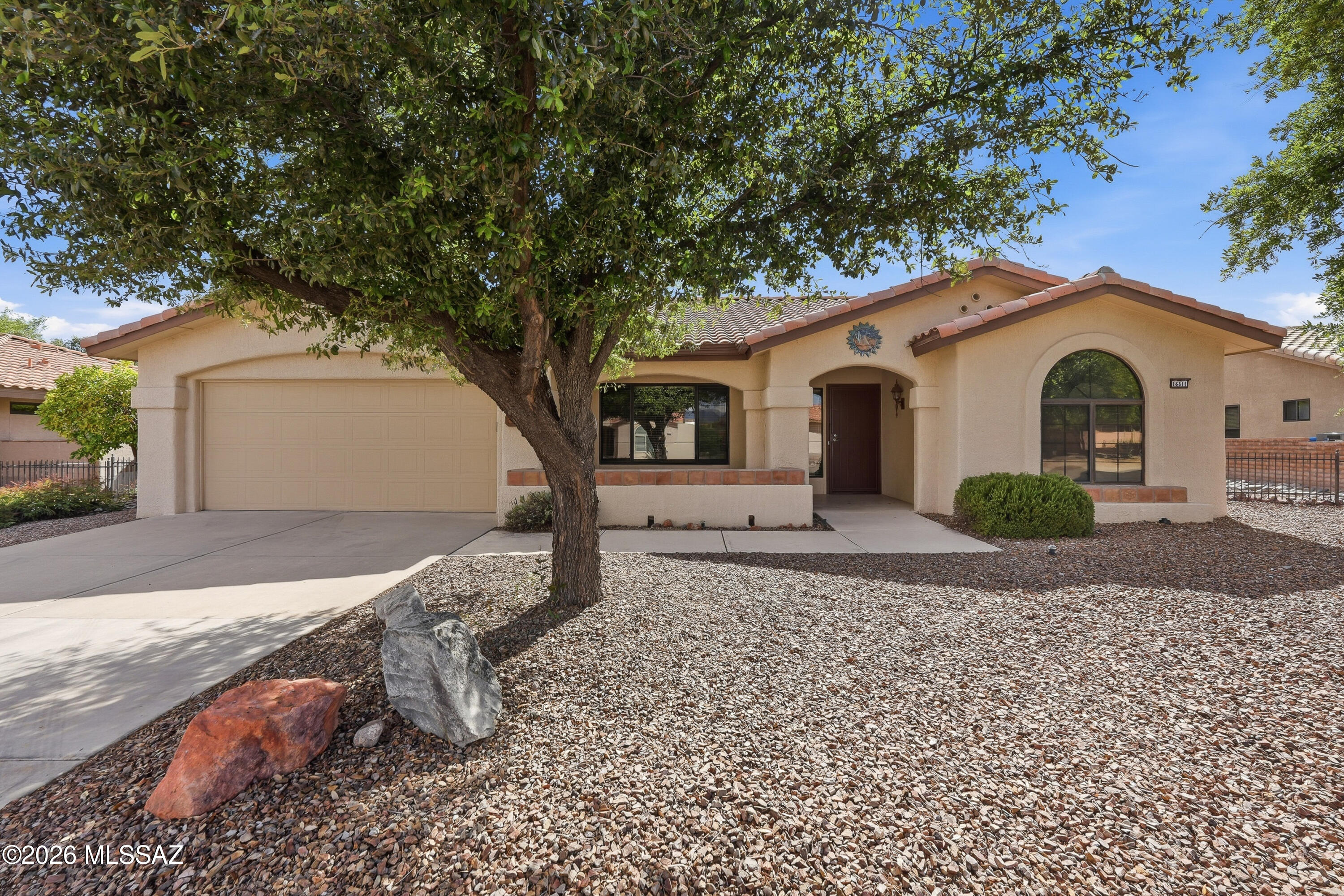 Step into a beautifully remodeled, light-filled home in Sun City Oro Valley 55+ that feels fresh & move-in  ready.  With over $75K in recent upgrades, this home truly shines--featuring a new fireplace insert + stunning kitchen with new granite countertops, appliances, lighting, ALL fresh paint & a built-in desk.  Updated bathrooms add a sleek, contemporary touch.  Enjoy bright, open