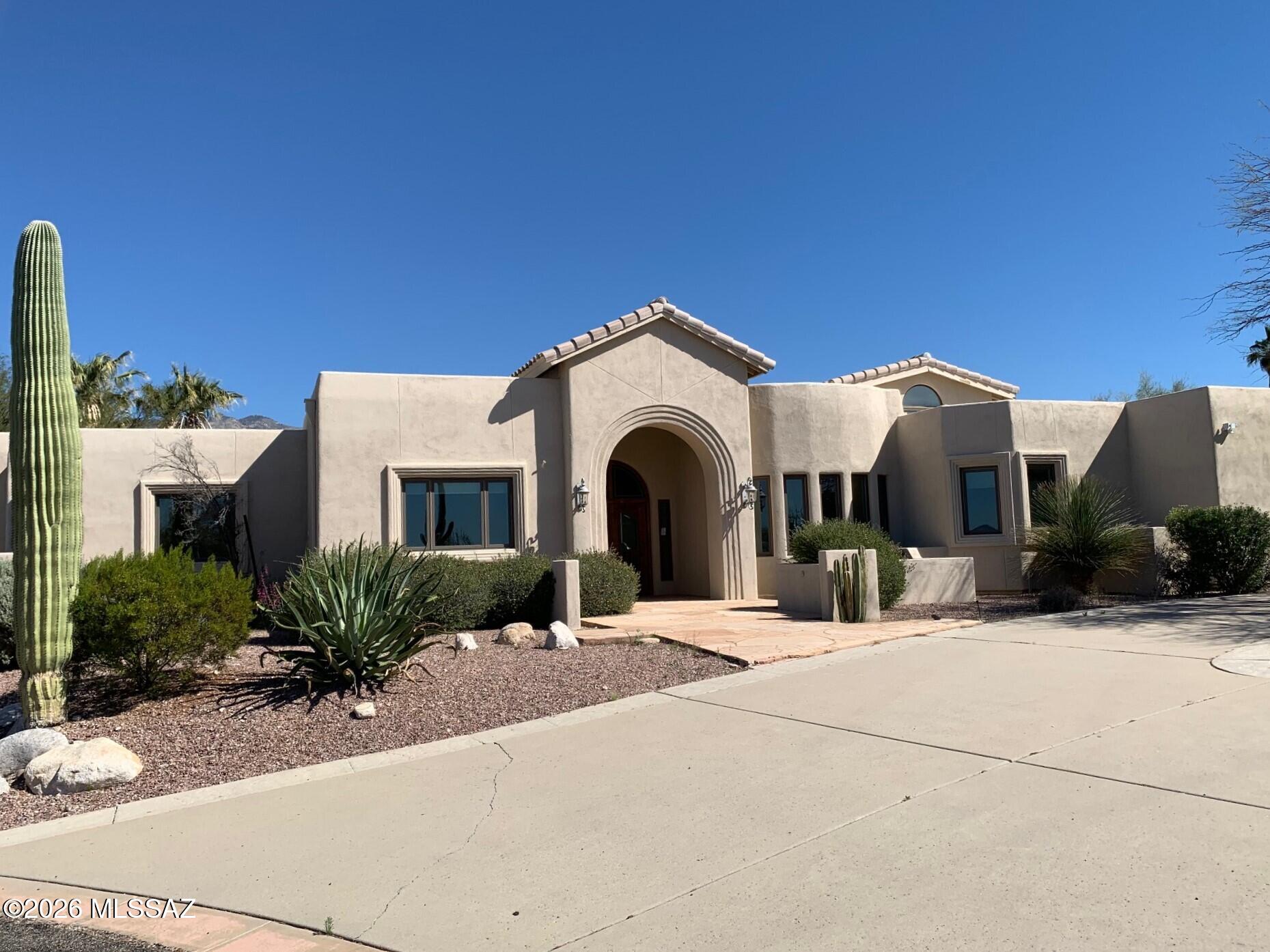 This is a short sale property and offers are subject to lender creditor approval. There are no operating utilities with potentially major renovations and repairs needed. Good opportunity for an investor. Nestled within the gated community of Bellas Catalinas, this exceptional 5-bedroom custom residence sits on a private 0.6-acre cul de-sac lot with stunning mountain views. Spanning 5,579 sq ft, the home showcases an open, light-filled layout with soaring ceilings, elegant finishes, and expansive windows throughout. The gourmet kitchen features premium appliances, a Sub-Zero refrigerator, granite counters, and a large island ideal for entertaining. Enjoy multiple living spaces, including a great room with a cantera fireplace, family room, office, and Arizona room. The primary suite offers a
