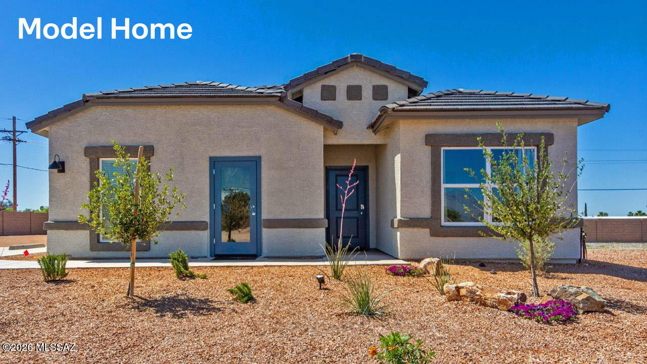 Step into The Gaven, a thoughtfully designed single-story new home nestled within the inviting Saguaro Bloom community. With 1,815 square feet of living space, this home offers four bedrooms and two bathrooms, ideal for those seeking a blend of functionality and modern style.
As you enter through the front porch, the foyer opens up to reveal a spacious and open layout that flows seamlessly from the entryway to the living areas. The great room serves as the heart of the home, connecting effortlessly to the dining area and kitchen, making it a perfect space for both relaxation and entertaining Our most energy efficient ZERO ENERGY READY home with spray foam insulation, tankless water heater, solar prewire and energy star rated appliances.