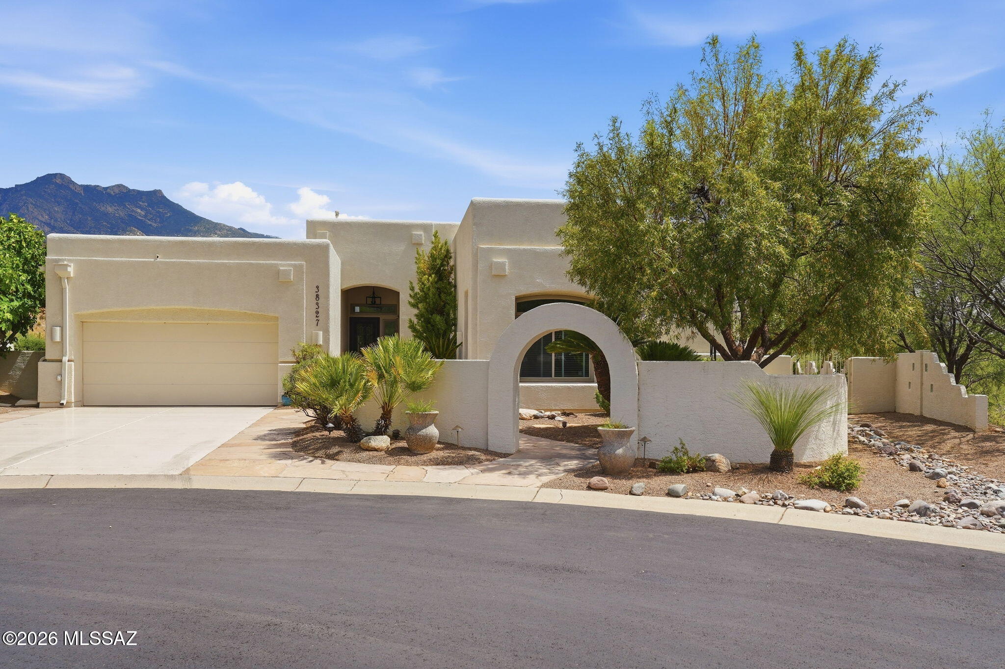 Welcome to the superb tranquility & peace offered in this very special Dakota model located on a very unique lot in SaddleBrooke. Upon entering you will find many special upgrades taking advantage of the privacy & views offered by its special location. Home has 3 bedrooms & 2.5 baths. There is a casita which has entrances from inside as well as outside. Kitchen features granite counters, newer appliances, island & pantry cabinetry wall. All windows have been replaced w/high Low E glass & roof system has been coated & is warranted for 10 years. Patio is an Arizona Room. Entire view side of home features extra-large windows to embrace the view. 2-car garage has cabinets. Yard features flagstone, firepit & large umbrella for enjoying the scenery. There is OWNED solar too! Includes golf cart!