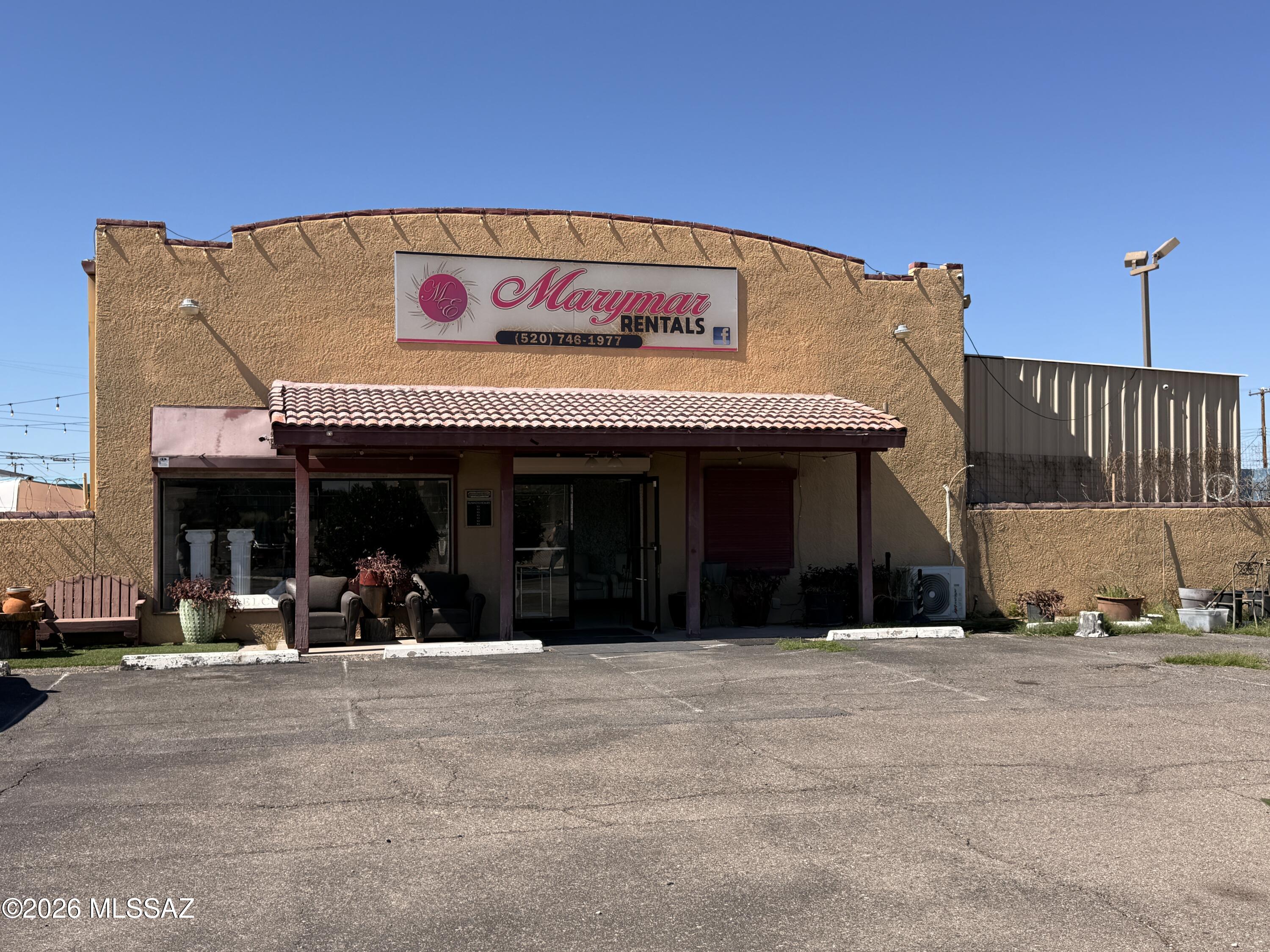 Amazing Commercial property along the high-visibility Nogales Highway corridor. The combined offering of 5374 & 5382 S Nogales Hwy includes two parcels totaling approximately 0.47 acres with an existing 3,037 SF commercial building and C-2 zoning, allowing for a wide range of retail, service, restaurant, and commercial uses. The property offers excellent frontage, strong visibility, great access, 2 oversized rollup doors,  and convenient access to I-10 and Tucson International Airport. Ideal for owner-users, contractors, auto shops, service businesses, or investors seeking a flexible commercial property with existing improvements along one of Tucson's established southside business corridors.