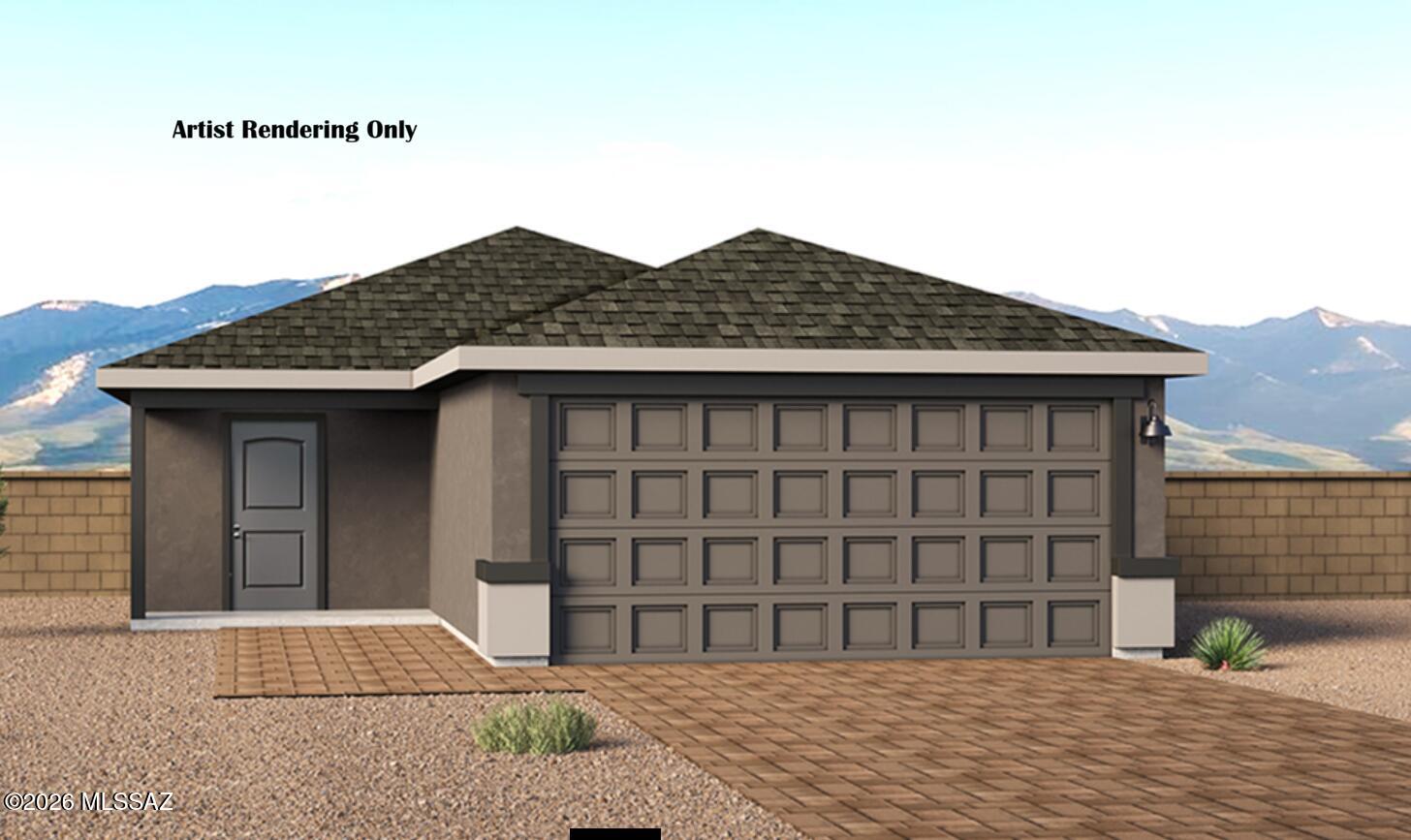 Welcome to The Aspen at Sorrel Ridge Estates by D.R. Horton in Southwest Tucson! This 1,156 sq. ft. home offers efficient living with modern style and comfort. Enjoy an open-concept layout with a spacious great room, dining area, and sleek kitchen. The plan includes three bedrooms, including a private primary suite with walk-in closet and bath. A convenient utility room adds functionality. Step outside to a large backyard with mountain views and stunning sunsets. Plus, enjoy D.R. Horton's Home is Connected® smart home package in a family-friendly community with walking trails, playground, and dog park.