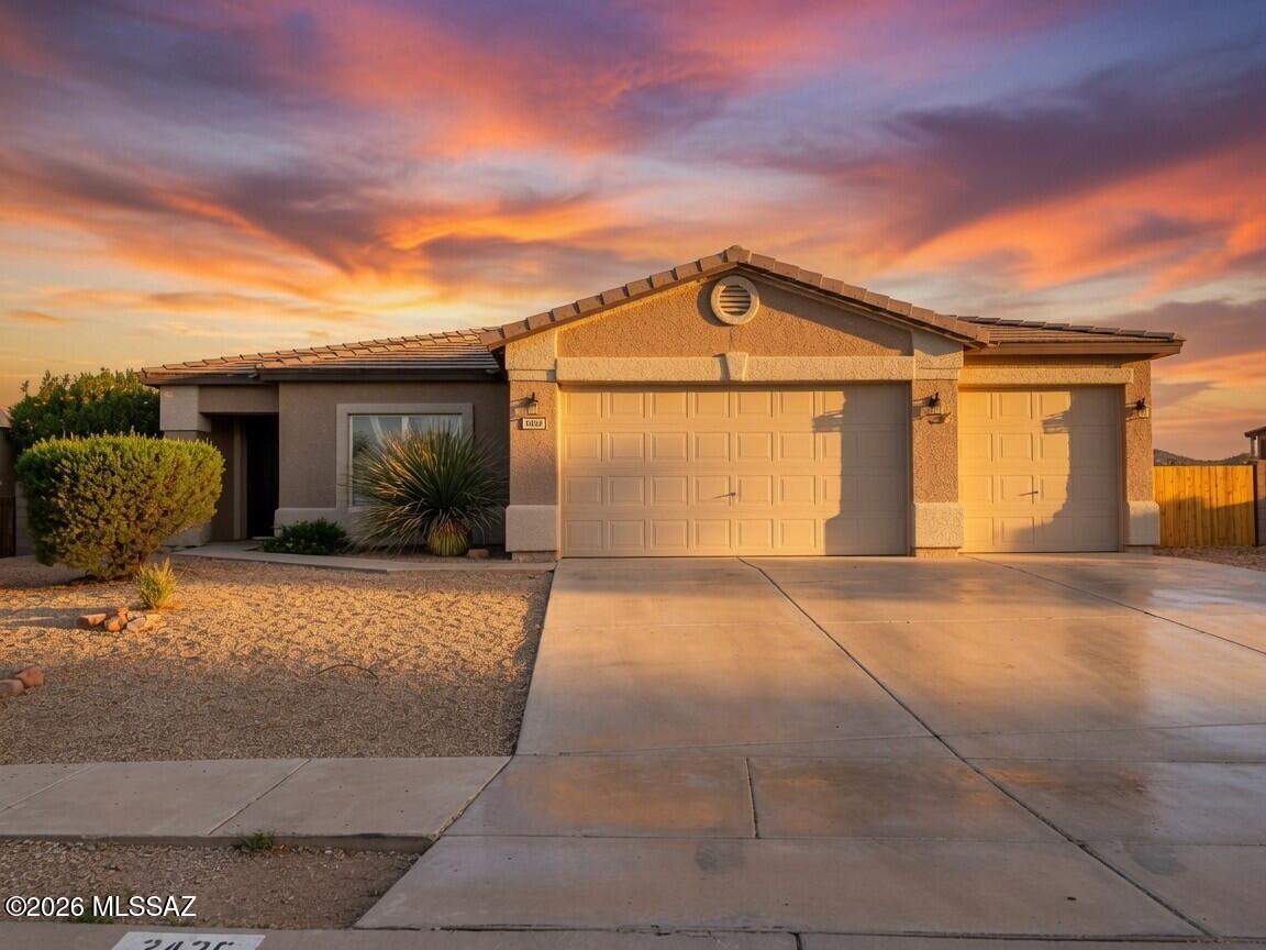 Rare premium lot in Tucson Mountain Sanctuary! This beautifully maintained home sits on an oversized 11,251 sq ft homesite backing to natural open space with no rear neighbor, offering stunning mountain, desert, and sunset views. The open floor plan is ideal for everyday living and entertaining. Enjoy the huge covered rear patio and view fencing that showcase the surrounding landscape. Recent updates include a new HVAC system (2024), newer water heater, fresh interior paint, and updated flooring. Complete with a 3-car garage and convenient access to Tucson Mountain Park and the Arizona-Sonora Desert Museum. Privacy, views, and location combine to make this one of the community's most desirable properties.