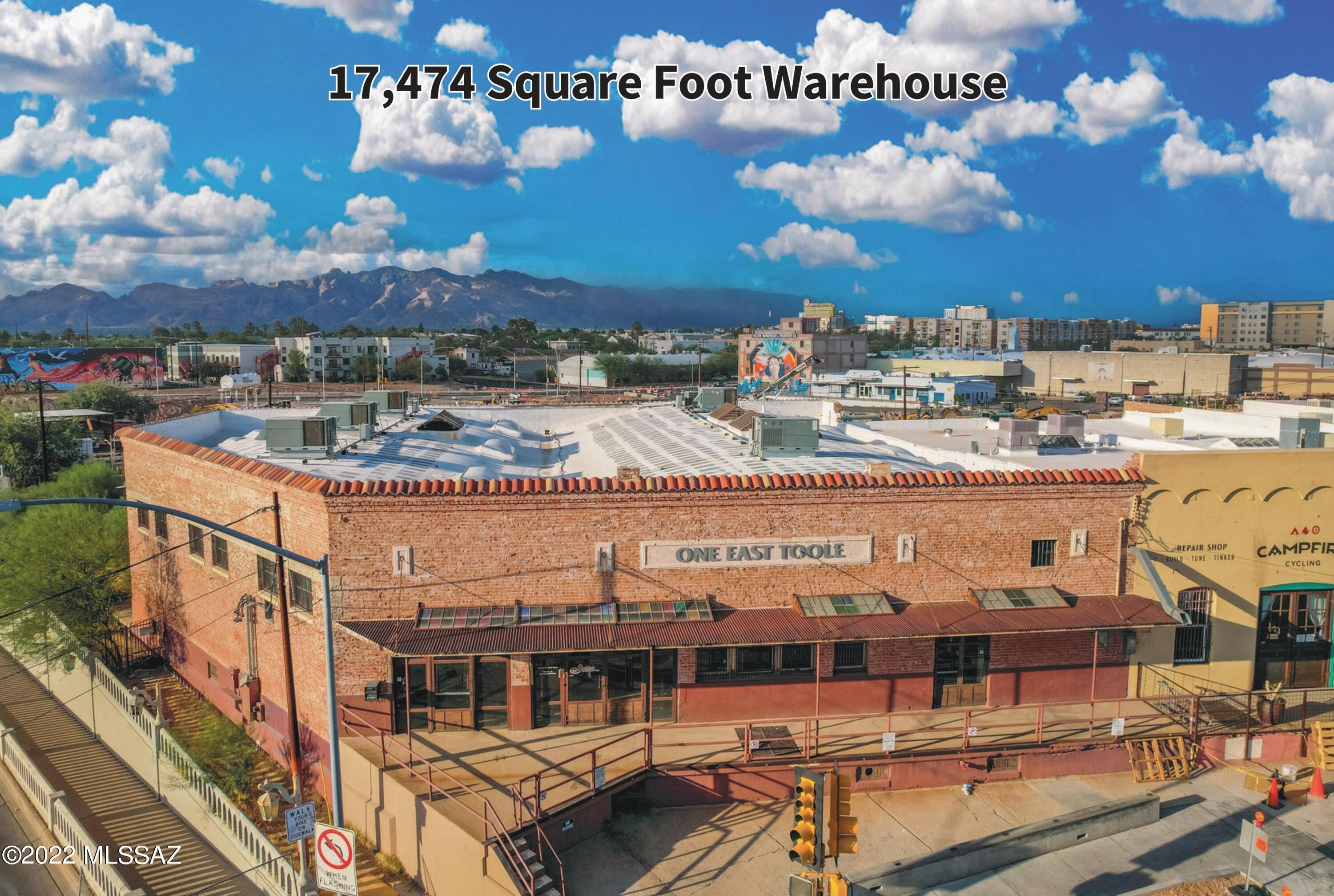 Beautiful historic warehouse for lease. Zoned I-1 prime location on NE Corner of Toole & Stone. Could be used as Retail, Office, or Industrial. Recently Renovated. High ceilings, wood floors, exposed brick walls, open floor plan. Landlord would be willing to lease half of the space for $8,250/month NNN.