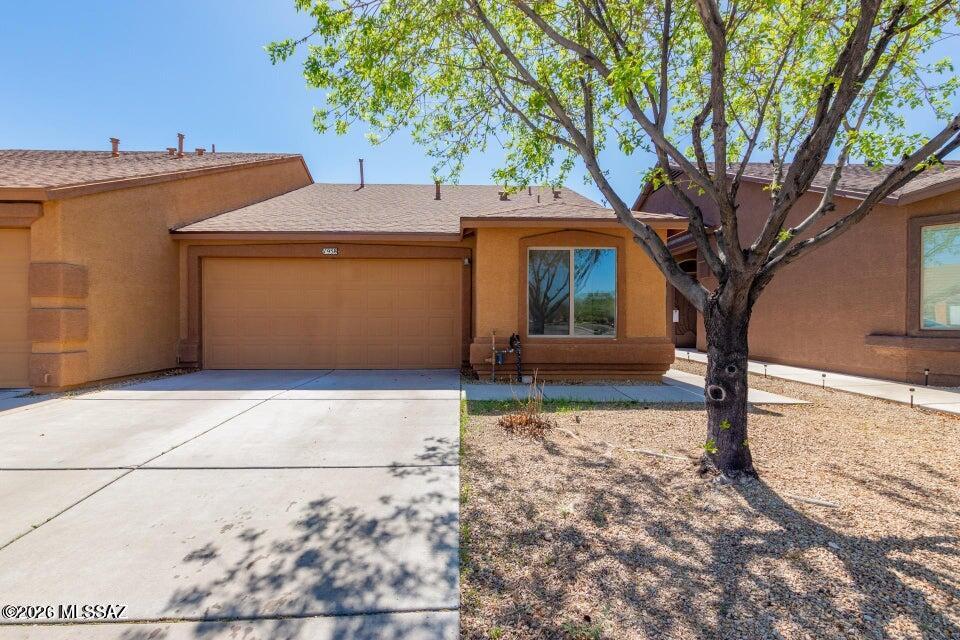 Fantastic home in the Tres Pueblos Community Spacious Floor Plan new carpets beautiful desert landscape. Backyard has a covered porch. Two large bedrooms two baths lots of natural light.