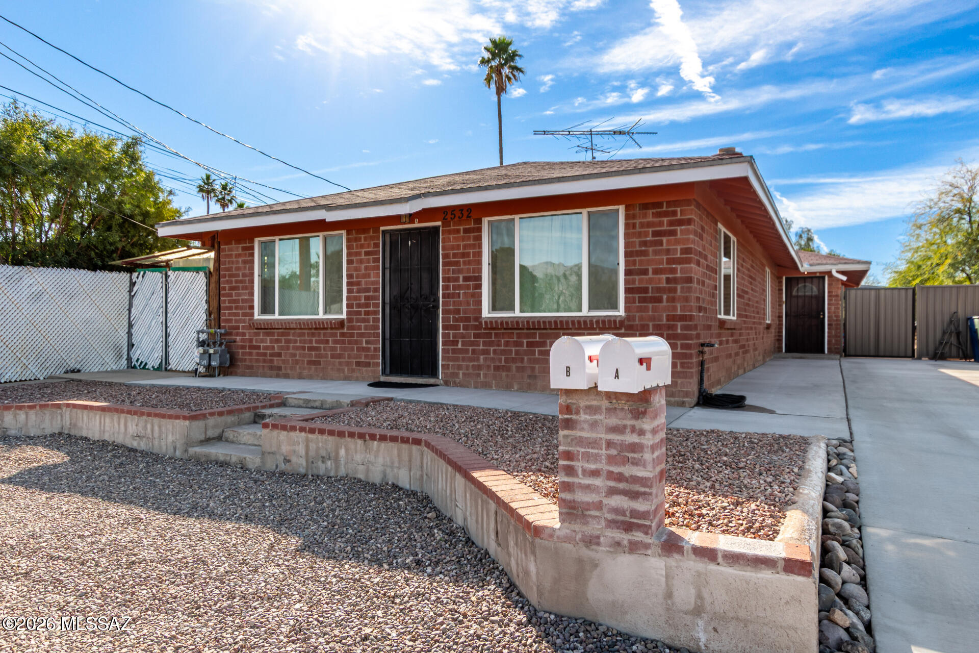 Taking Backup Offers on this well kept Brick midtown duplex in Central Tucson--minutes to the University of Arizona, Banner-University Medical Center, downtown, 4th Ave, parks, shopping, and dining. Built 1952 and well maintained, this is a clean long-term rental hold or ideal ''house hack'' for a first-time investor. Two spacious units: Unit A 2BD/1BA (740 SF) and Unit B 2BD/1.5BA (1,015 SF) for a combined 1,757 SF--bigger than most duplexes nearby. HVAC in both units, gas heat, separate gas and electric meters, and modern interiors. Unit B offers a large fenced backyard. Both units are tenant occupied; one lease is month-to-month to support an owner-occupant move-in while keeping income from the second unit. Prime rent-demand location for students and medical professionals.