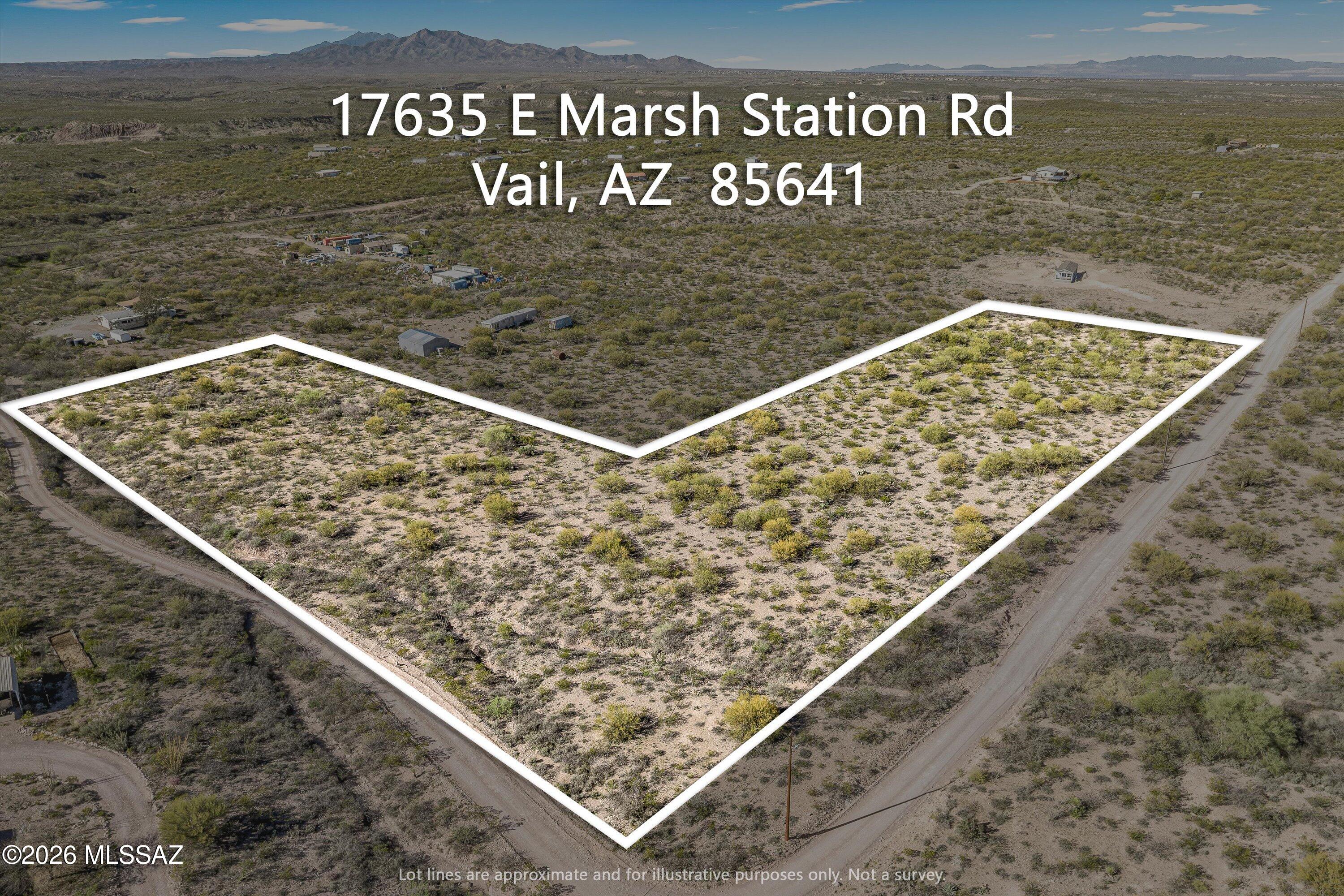 Experience the freedom of wide-open spaces and breathtaking mountain views on approximately 5.5 acres in Vail! Perfect for those seeking privacy and room to spread out, this property offers endless possibilities to build your dream home and create your ideal desert retreat. Ideally located near Cienega Creek and the Davidson Canyon Trailhead, you'll enjoy easy access to some of the area's most beautiful natural surroundings. With plenty of space for RVs, ATVs, horses, and more, this property is ready for your lifestyle. Located in the highly sought-after Vail School District with convenient access to I-10. Embrace the peaceful Arizona lifestyle you've been looking for!
