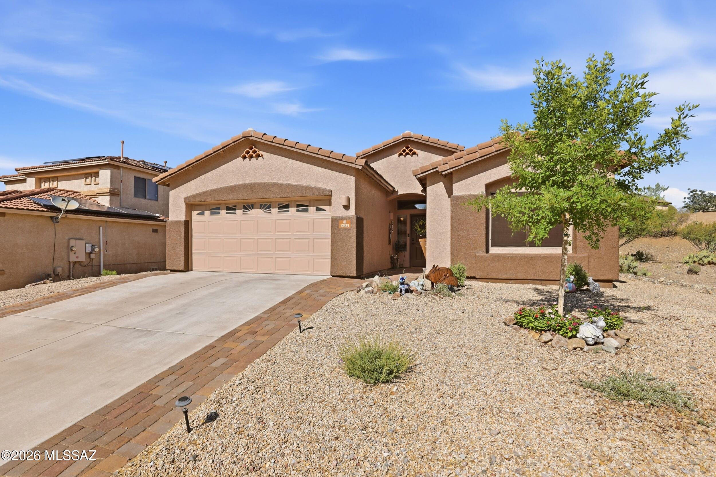 Look no further... this home truly has it all.

Nestled in the highly sought-after Sycamore Canyon community and just minutes from top-rated schools, this property has been beautifully maintained and updated to show like a model home. 
The heart of the home features a stunning kitchen designed with a sense of modern luxury. Crisp cabinetry with updated hardware, Elegant granite countertops, New stainless steel appliances and plenty of storage! 
The kitchen flows seamlessly into a spacious living room, where large, light-inviting doors and windows lead to the meticulously landscaped backyard, your private oasis for enjoying Arizona sunsets and cool desert evenings. 
Premium Upgrades & Comfort
go beyond the aesthetics, this home is packed with functional updates for total peace of mind New AC/Furnace and a dedicated mini-split in the garage (perfect for a home gym or workshop). New interior and exterior paint and LVP flooring in the bedrooms, new toilets, new blinds. New irrigation, new pavers to extend the driveway and bring added appeal to the front of the home. You also have privacy with no back neighbors and a nature space to enjoy the colorful hummingbirds and cardinals that come to your yard.
You do not want to miss the opportunity to start making memories here. PRICED FOR THE MARKET and ready to be yours!
This isn't just a house, its a TURN KEY lifestyle waiting for you.