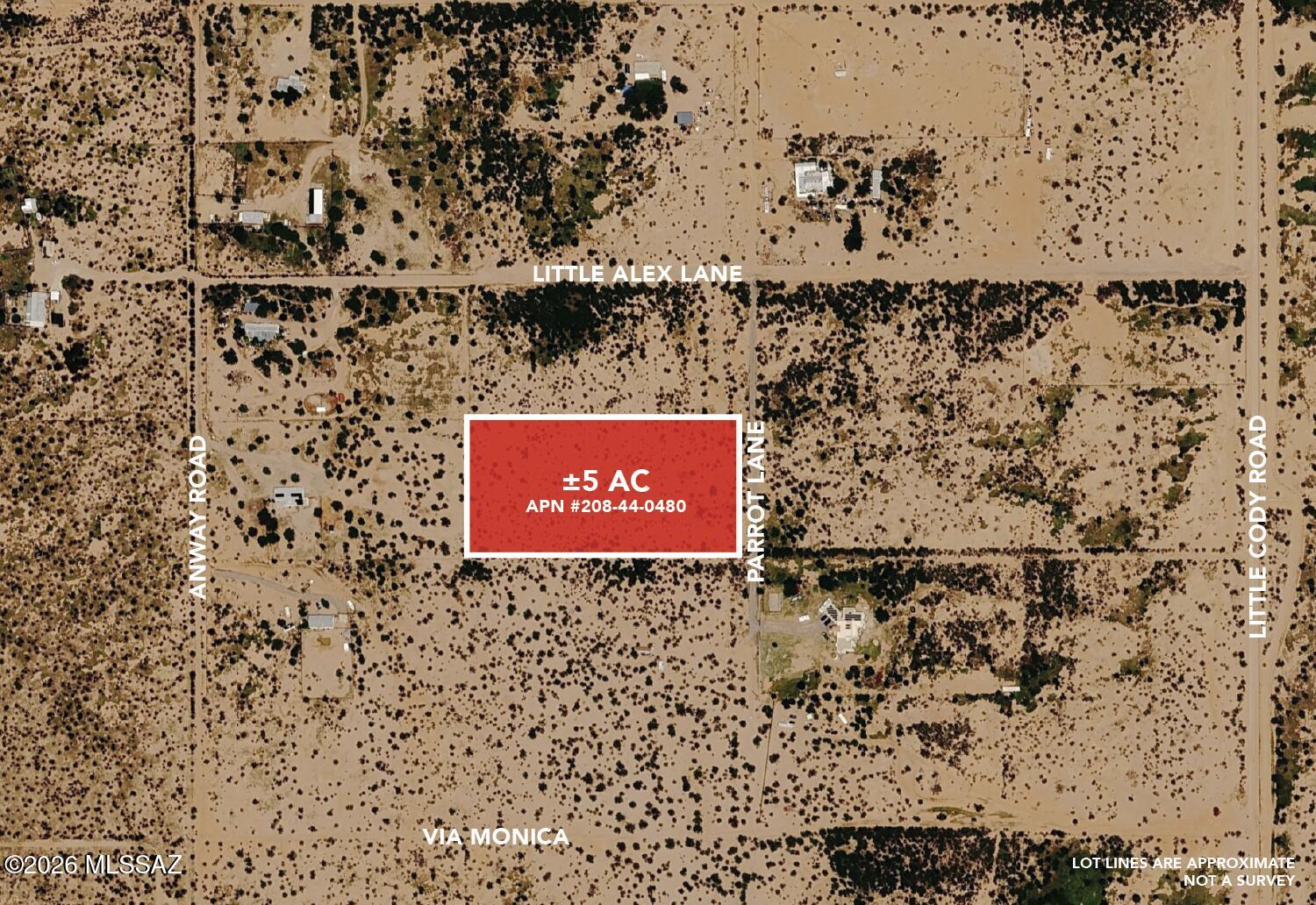 Expansive ±5-acre homesite in the heart of Avra Valley with sweeping panoramic mountain views and stunning Arizona skies. This flat, usable parcel offers the perfect canvas to create your dream desert retreat--whether it's a custom home, manufactured home, horse property, or private ranchette. Enjoy spectacular sunrises, vibrant sunsets, and the serenity of wide-open space. Electricity is conveniently located nearby along Parrot Lane, helping streamline your building plans. Ideally situated near Marana, Tucson, and I-10, and within the path of future growth near the proposed I-11 corridor, this property offers both lifestyle and investment appeal. Just minutes from Ironwood National Monument, you'll have access to incredible desert landscapes and outdoor recreation. Space, privacy, views, and opportunity--this property has it all.  Ask Broker for a detailed marketing brochure.
Buyer to verify all information including zoning, utilities, access, floodplain, and intended use. All information is deemed reliable but not guaranteed.