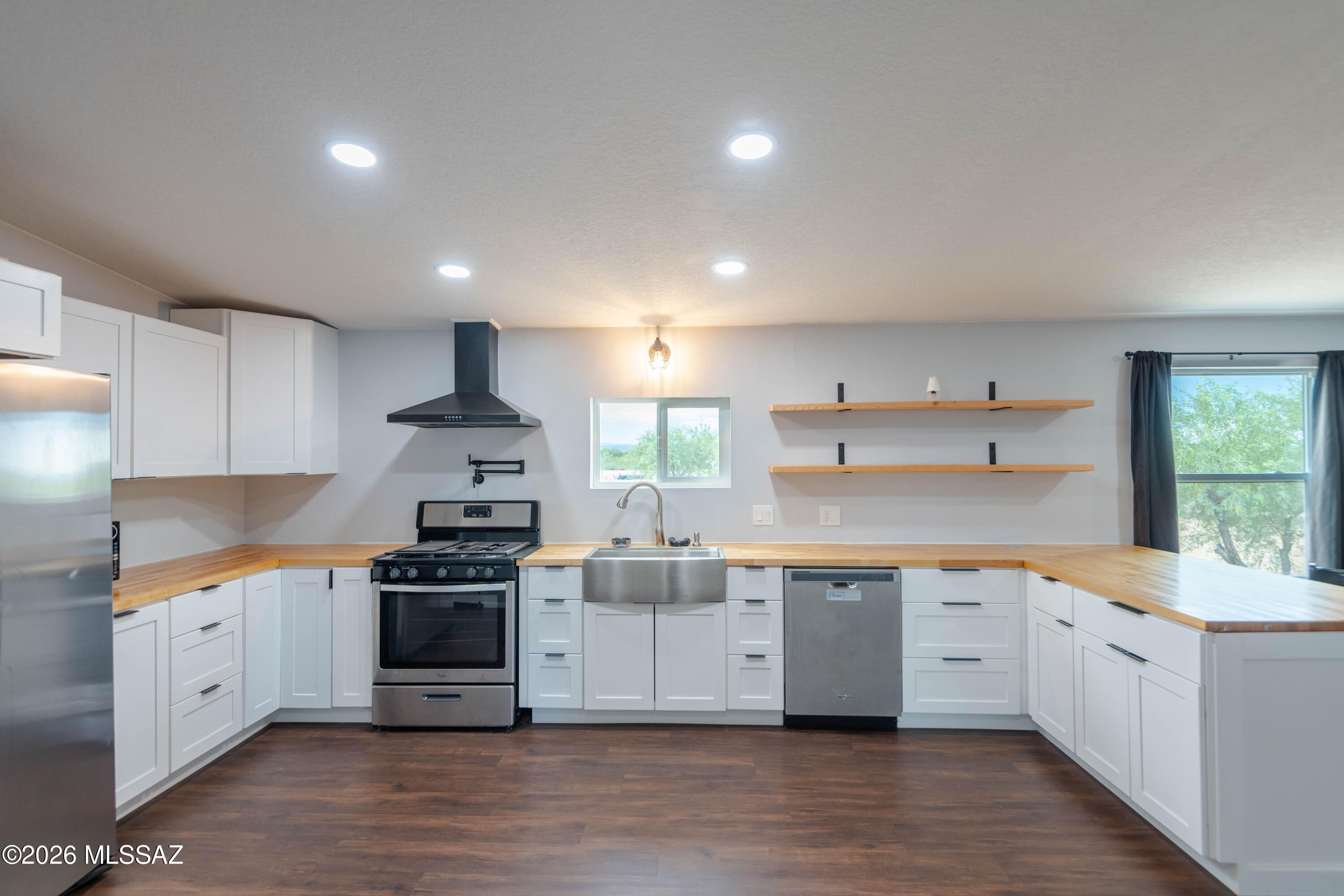 Recently remodeled 3-bedroom, 2-bath manufactured home situated on a large, spacious lot. Featuring a bright, open-concept kitchen with modern finishes, this home offers a comfortable layout with generous living areas, stylish updates, and plenty of space inside and out. Perfect for entertaining, relaxing, and enjoying the freedom of a large lot. Rent rate includes a $75 concession for tenant replacing HVAC filters monthly. Gas range uses propane. Washer/Dryer as is,