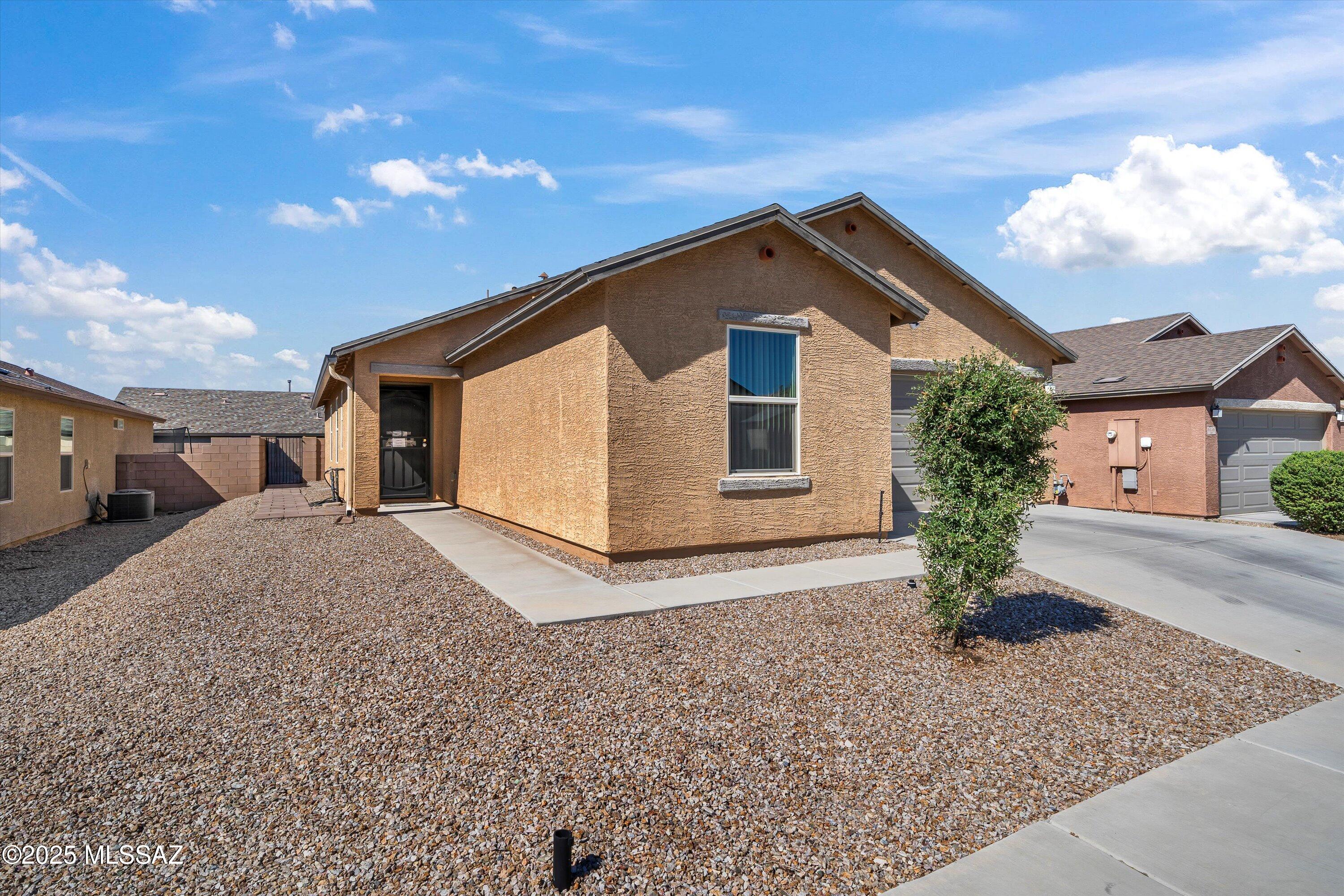 Come see this nicely maintained and well laid out single story home in the Desert Point community. 
The home's 1,800+ sq ft layout offers a split bedroom floor plan with 3 bedroom and a separate office. As you enter, you will be greeted by an open concept entertaining area, offering ample room in the living, dining and kitchen areas. 
Your kitchen boasts upgraded cabinets and granite countertops. The home is a 2020 build, so your roof, HVAC and bigger ticket items are all newer. Single story homes of this size are a rare find in this community. 
Come see what makes it so special a make it yours. Washer, dryer kitchen and garage refrigerator convey. Freezer in garage does not convey. Treadmill can convey if the Buyer wishes.