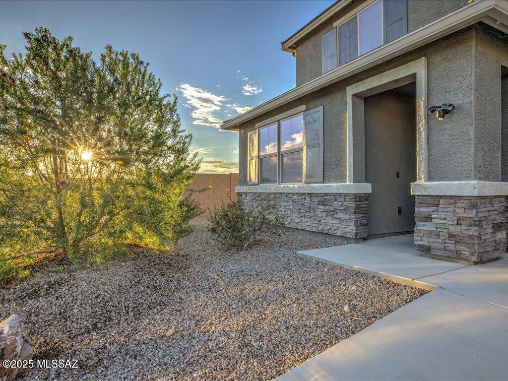 Excellent turnkey investment in the desirable Riverwalk Trails community! Beautifully upgraded and tenant-occupied, this home offers immediate rental income--perfect for investors or buyers planning a future move. Features include open living spaces, high ceilings, granite countertops, stainless steel appliances, and a large island for entertaining. The spacious primary suite offers a walk-in closet and spa-style bath. Enjoy low-maintenance desert landscaping, a covered patio with mountain views, and convenient access to shopping, dining, parks, and I-10. Modern upgrades and strong tenant history make this a smart, stable investment in a prime Tucson location.