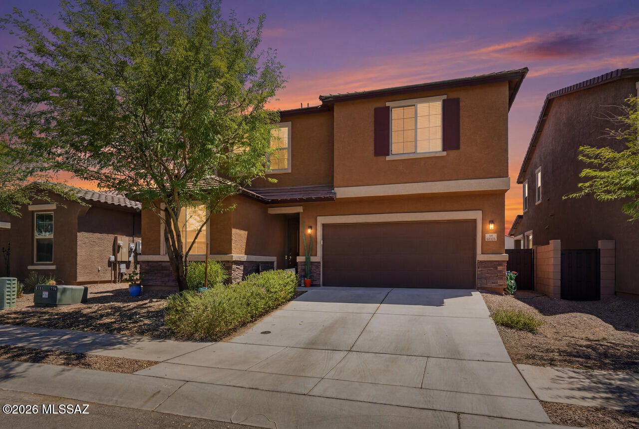 Welcome to this energy efficient Richmond American ''Moonstone'' model built in 2021. Located in the desirable La Estancia community in Tucson with the award-winning Vail School District. This thoughtfully designed floorplan offers 5 spacious bedrooms, 3 bathrooms, and a versatile upstairs loft. There is an expansive great room with an entertainment inspired kitchen that offers abundant cabinetry, a large island, generous counter space, and a walk-in pantry. Off the front entry is a bedroom and full bathroom perfect for a mother-in-law suite. Thoughtful upgrades include the 4 panel sliding patio doors, water softener, mud room, and 8-foot interior doors. Large windows throughout provide natural lighting that highlight the bright open-concept layout designed for modern living. Built in 2021, this move-in-ready home offers newer construction in La Estancia which includes two pools, a splash pad, playgrounds, pickle ball, basketball, multiple parks, walking paths, The Loop and easy access to I-10 and Davis Monthan AFB, shopping, dining, and major employers. Schedule your private showing today.