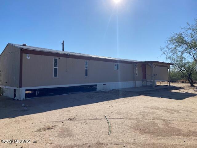 Single wide manufactured home with 3 bedroom and 2 baths.  This is an opportunity to own a very affordable home on over an acre. Home was updated within the last several years. Needs some TLC.  Lots of value, take a look.