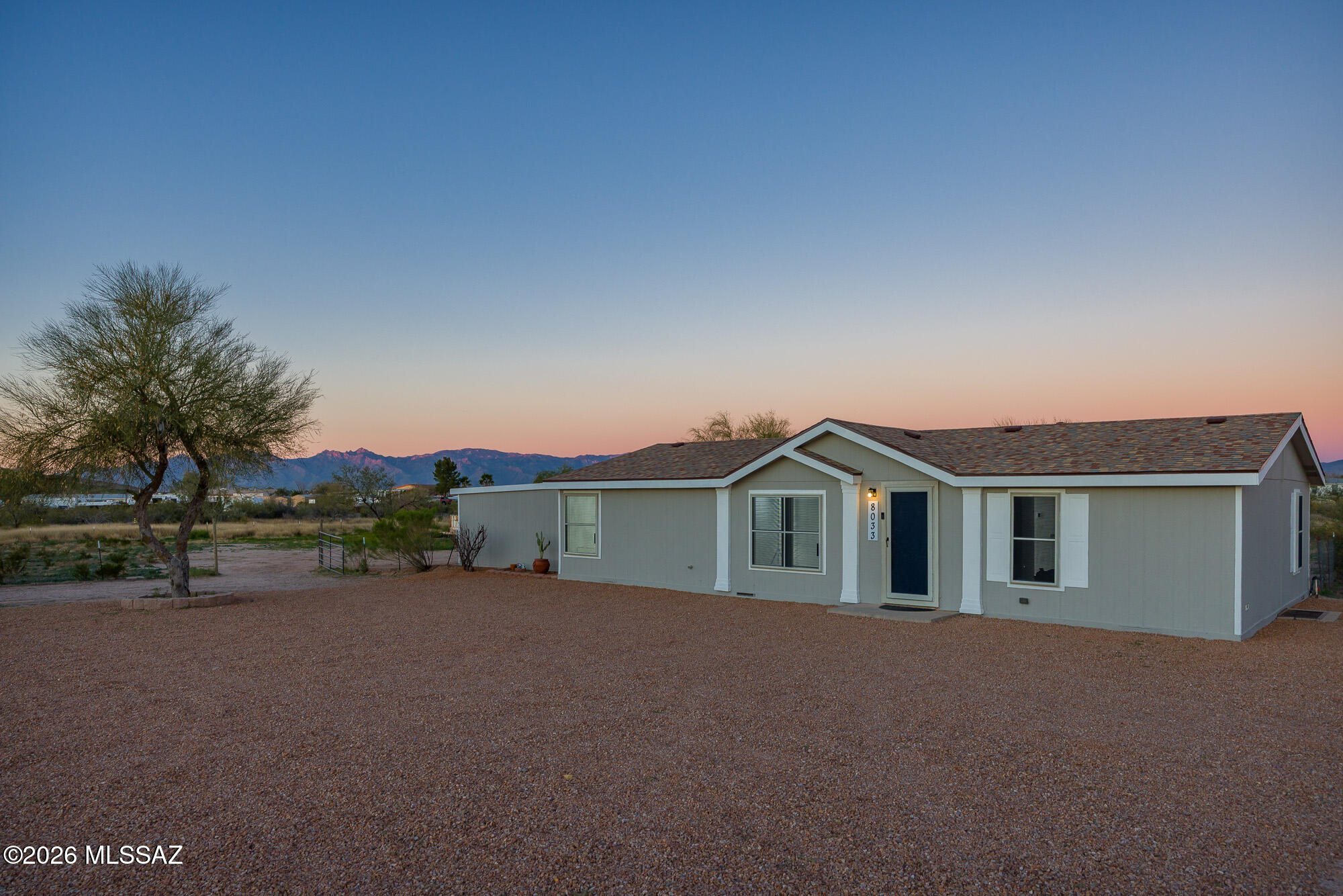 PRICE REDUCED! Motivated Seller! Fully renovated 3 bedroom 2 bathroom home on 1.71 acres of horse property! Convenient location right on the edge of Tucson. New HVAC & roof 10/2025, and new DuraLux Tower Mill Oak waterproof luxury vinyl flooring installed throughout 01/2026. New water heater 4/2026. Fresh paint inside and out. Updated bathrooms. Newer stainless steel appliances. Dual pane windows. Huge storage room off the laundry room. Great, flat lot is perfect for your mini-ranch. Most of the property is fenced with non-climb horse fence; fenced backyard with gates. Flexible SH zoning allows for additional dwelling & 1 livestock animal per 10,000 sqft (up to 7 on this lot/no swine). Paved streets and low HOA. Easy access to I-10. This exceptional home is move-in ready!