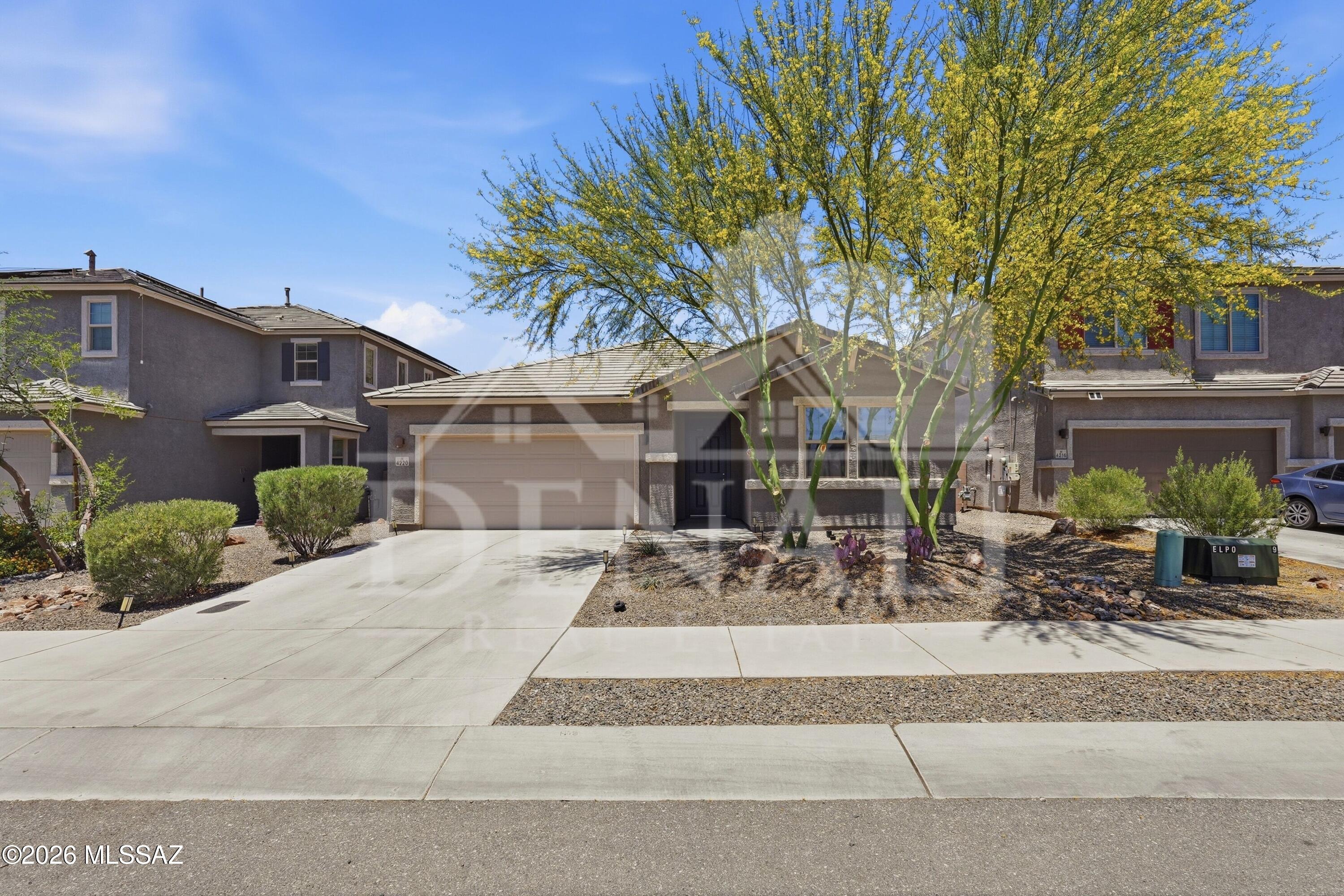 No Application Fees! Spacious single level 3 bedroom, 2 bathroom Tucson home with numerous upgrades throughout. This home features wood plank style tile flooring throughout all living and high traffic areas, neutral carpeting in each bedroom, upgraded fixtures, ceiling fans in each room, neutral paint, and excellent natural lighting. Oversized floor plan includes a large living room, separate family room, and formal dining area providing substantial living and entertaining space. The upgraded kitchen features granite countertops, oversized island with breakfast bar, separate pantry, gas cooktop, built-in microwave, dishwasher, refrigerator, and ample cabinet and counter space. Spacious primary suite includes a dual sink vanity with granite countertops, remodeled tiled step-in shower, and generous closet space. Oversized laundry room includes utility sink along with washing machine and dryer. Attached two car garage with epoxy flooring provides excellent parking and storage space. Easy to maintain desert landscaping in both front and back yards with beautiful mountain views from the rear of the property.

Convenient southwest Tucson location close to parks, schools, shopping, restaurants, and outdoor recreation. Easy access to major Tucson roadways with nearby hiking, biking, and recreation opportunities while enjoying beautiful desert and mountain surroundings.

All Denali Real Estate residents are automatically enrolled in the Resident Benefits Package (RBP) for $55.00/month which includes Renter's Liability Insurance, Credit Building to help boost the resident's credit scores with timely rent payments, up to $1M Identity Theft Protection, HVAC air filter delivery (for applicable properties), our best-in-class resident rewards program, and much more!