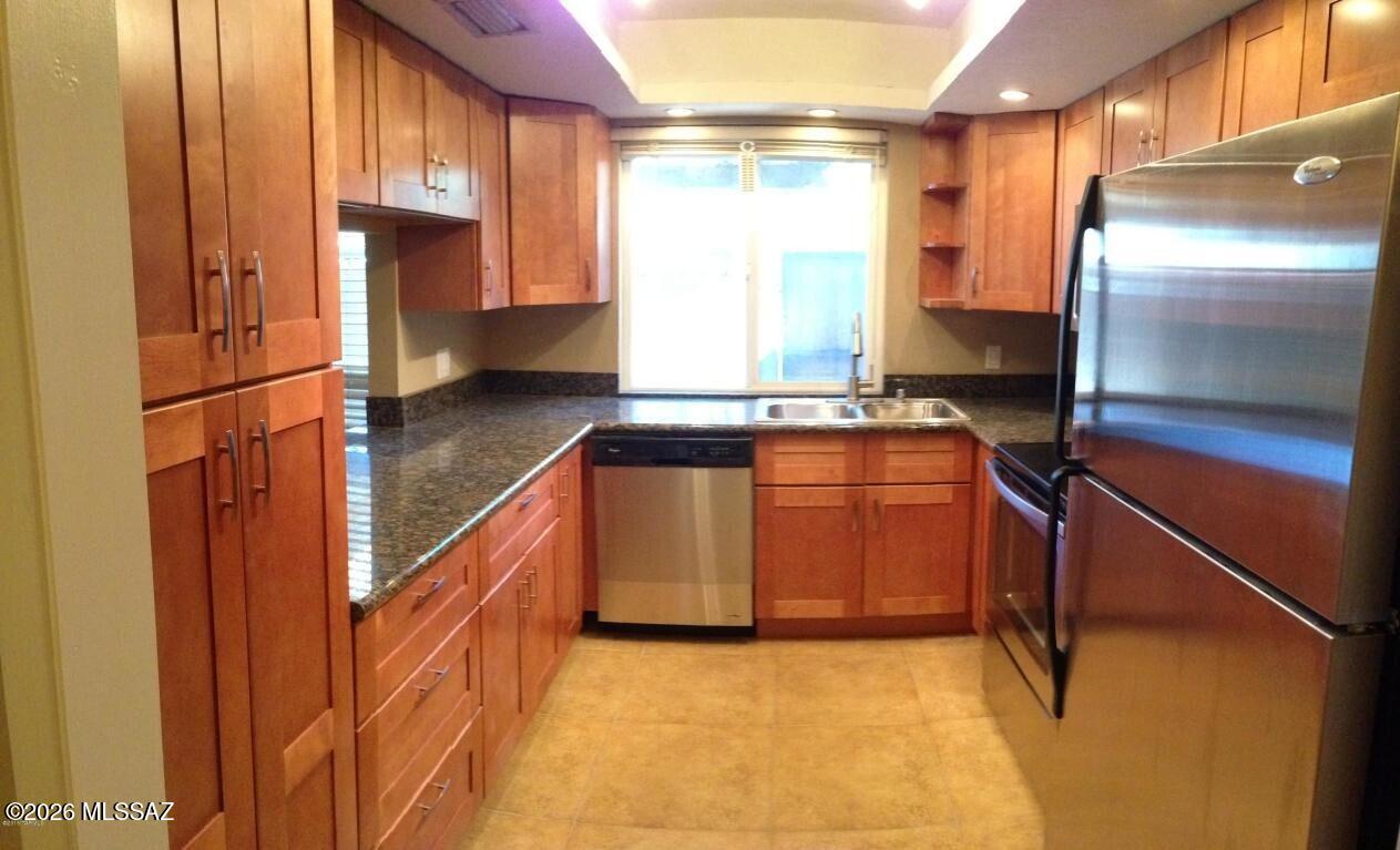 Central Location, minutes to UofA, Completely Remodeled and updated. 3 Bedrooms, 2/5 Baths, A/C, Kitchen has New Appliances, Refrigerator, Microwave, Oven/Stove,Microwave, Disposal, Washer and Dryer. Low Care Back Yard, Covered Parking.
Community Pool and Spa, Close to Shoping and Dining. All TR Realty residents are enrolled in the Resident Benefits Package (RBP) for $55/month which includes liability insurance, credit building to help boost the resident's credit score with timely rent payments, up to $1M Identity Theft Protection, HVAC air filter delivery (for applicable properties), move-in concierge service making utility connection and home service setup a breeze during your move-in, our best-in-class resident rewards program, on-demand pest control, and much more! More details upon a