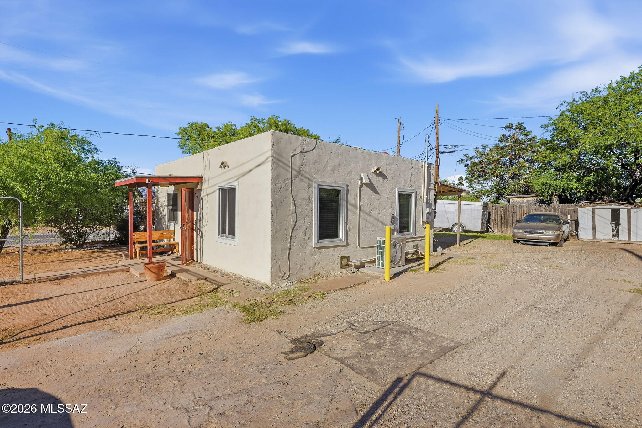So this will be unit 1 of 2. The seller is only selling one of the Units. It currently rents for 950, and has been in their family for a while, but they are ready to let someone else take on this wonderful property in a very close-knit community. It is very centrally located in the heart of Southern Tucson with easy access to stores and the highways.
