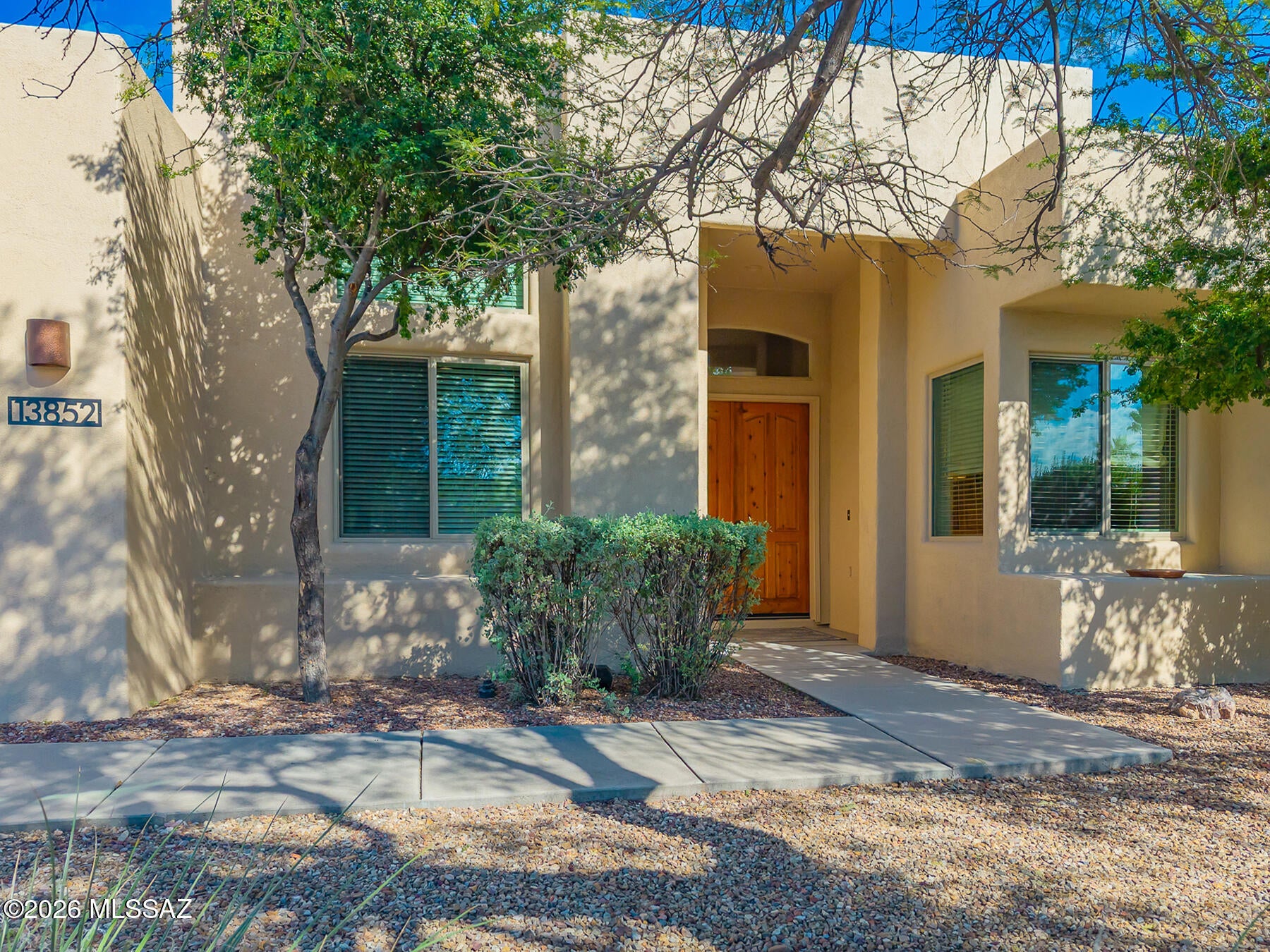 Elegant, Updated Home in Gated Fairfield Rancho Vistoso!

Discover the beauty of desert living in Fairfield Rancho Vistoso, an intimate, gated 68-home community adjacent to The Stone Canyon Club in Oro Valley. Perfect for a year-round residence or seasonal retreat, this beautifully updated and well-maintained 1,941-square-foot home offers 2 bedrooms, 2 bathrooms, and a versatile den/office.

A gracious entry opens to a light-filled great room with soaring 12-foot ceilings, new flooring, expansive windows, and an inviting open floor plan. The thoughtfully designed split-bedroom layout provides privacy, with a spacious primary suite featuring a newly remodeled bathroom, closet, a generous guest bedroom, second bath and a separate den/office. The updated chef's kitchen showcases granite countertops, new cabinetry, GE appliances, a vent hood, and a full tile backsplash.

Enjoy Arizona's exceptional indoor-outdoor lifestyle on the covered L-shaped patio, complete with retractable sunshades, mature landscaping, and a generously sized backyard. Freshly painted and thoughtfully updated, this home offers comfort, style, and effortless living.

Residents enjoy a community heated pool and spa, perfect for year-round relaxation. Experience the charm, privacy, and convenience of one of Oro Valley's desirable gated communities.

A wonderful opportunity for those seeking privacy, convenience, and a low-maintenance Arizona lifestyle in a desirable gated community.