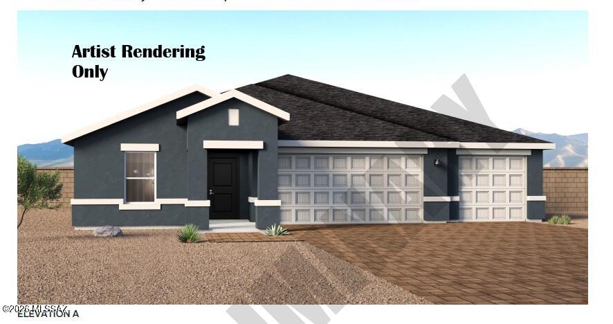 Welcome to this beautifully designed single-story home offering 4 bedrooms, 3 bathrooms, and an impressive 4 car garage. The open concept layout connects the living, dining and kitchen areas. The Kitchen includes ample counter space and plenty of cabinets, The primary suite features a spacious en-suite bathroom and two generous closet space. the highlight of this home is the rare four-car garage ideal for vehicles,storage,hobbies, or a workshop.