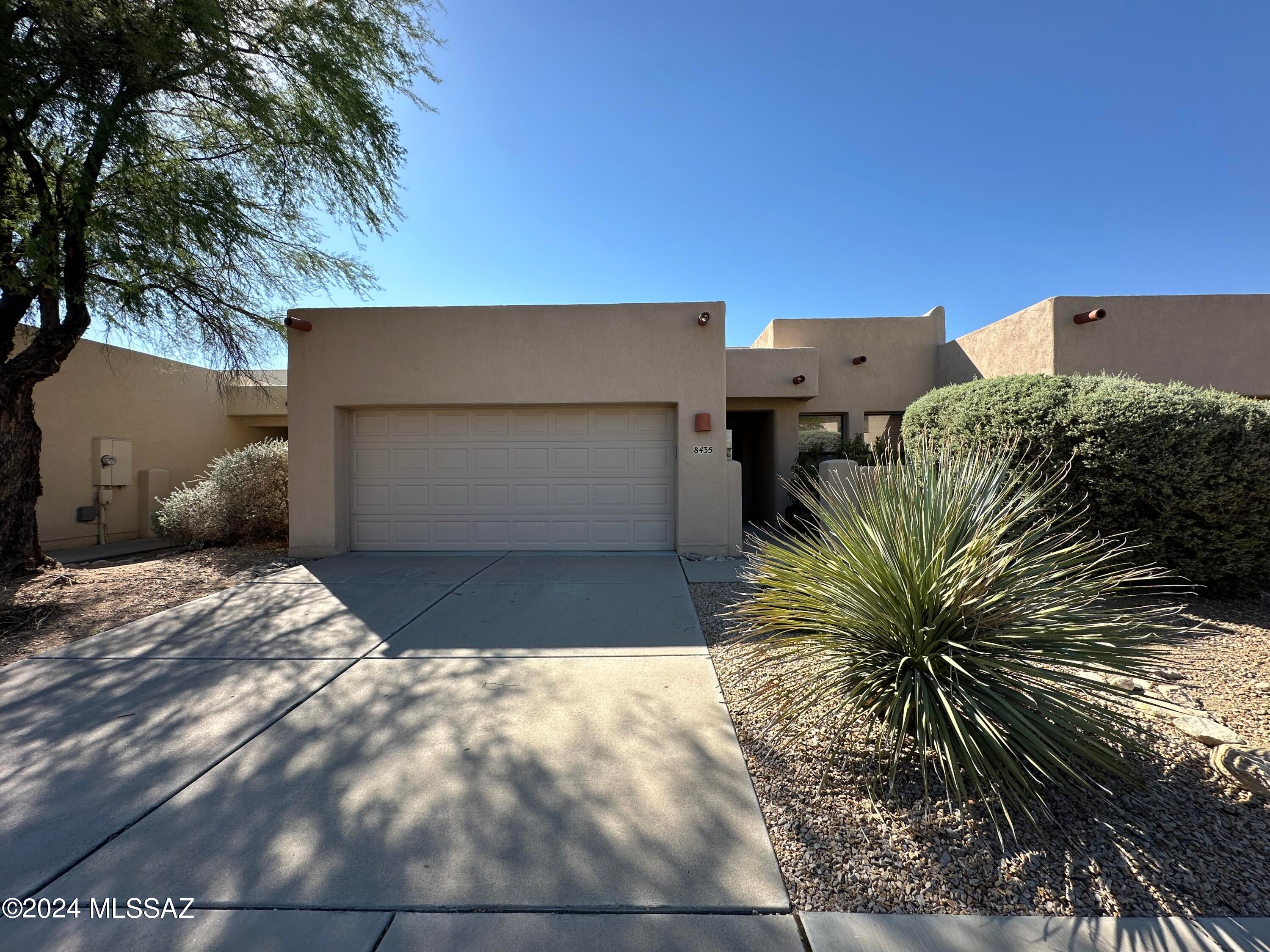 Don't look any further, this beautiful 3 bedroom, 2 bath home in Oro Valley is ready for move-in! Tile and freshly shampooed carpet throughout plus a fresh coat of paint throughout the entire home! Nicely appointed kitchen with stainless steel appliances, with a split floorplan. Step outside to find a large, covered patio for your morning and afternoon enjoyment. From the front yard, take in the beautiful views of Pusch Ridge and the Catalina Mountain Range. Even better? This home has a newer HVAC, water softener, SOLAR for lower electric bills. Come see this place today before it is too late!