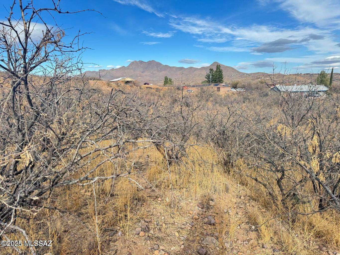 Great lot for building your dream home! Clear a driveway to the area behind for a great build site. Fantastic views with electric and water at the lot line. There is a large building pad with views for miles of the mountains looking east and a way to get into the property from the back side in the wash.