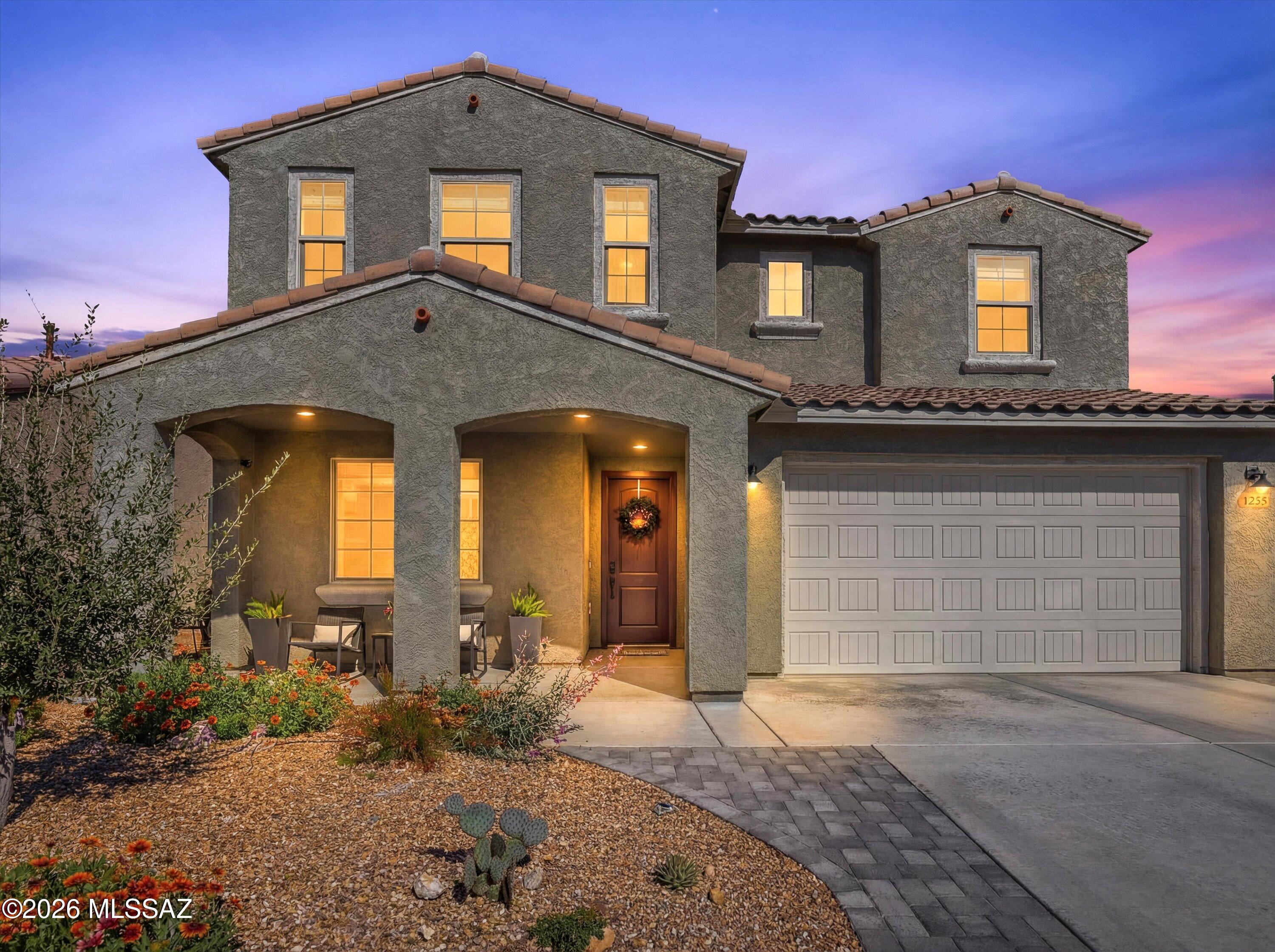 Model Home Perfection!  This thoughtfully upgraded 3 year old home is filled w/character and warmth.  Four Bedrooms, a Den, an office & a Loft provide space for all! Highlights include a hidden bookcase door with keypad entry to a private office, custom blackout Roman Shades & window treatments, a gourmet chef's kitchen with artisan tile backsplash & stylish feature walls with removable designer wallpaper.  
Quality ceiling fans have been added throughout the home & on the inviting back patio. The backyard is beautifully landscaped with pavers & turf, a hammock pergola, playset brick walkway connecting front and back yards, plus installed gutters and drainage.  3 car tandem garage also has Epoxy coated floors and all high-end appliances will stay. Enjoy unobstructed Mountain Views from the upstairs and direct access to the  Loop & Fantasy Island Mountain Bike Park, with nearby walking paths too.  The neighborhood offers 7 acres of top notch amenities including a heated pool, splash pad, multiple parks, athletic field, dog park and regular community events.  This is more than a home -- it's a lifestyle opportunity in one of the area's most amenity-rich communities. Meticulously maintained and beautifully appointed, it truly shows like a model and is ready for its next chapter. 
 
OPEN HOUSE THIS SATURDAY 12-3. Come See this special property.