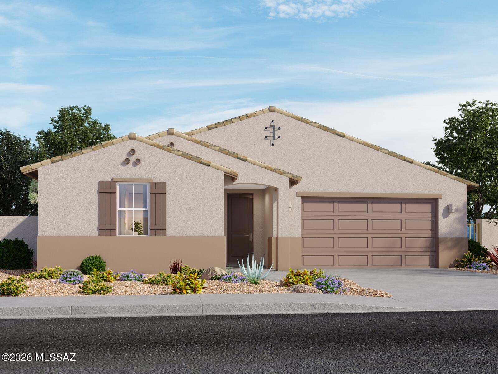 Enjoy the convenience of a 3-car tandem garage and a covered patio--perfect for outdoor living. With 5 bedrooms, this home offers ample space for everyone, including a versatile Teen Room ideal for a home office or study space. Located in the sought-after Naranja Trails community in Oro Valley, this gated neighborhood features gourmet kitchens, spa-inspired primary-suite showers, scenic walking trails, and is just steps from beautiful Naranja Park. Built with innovative, energy-efficient features, this home provides lasting comfort, savings, and peace of mind.