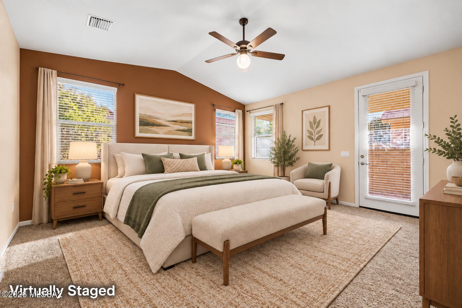 Motivated Seller! Perfectly blending comfort and functionality, this charming single-story home is ready to move in and enjoy. Check out the welcoming living & dining room filled with abundant natural light, wood-look tile flooring, neutral paint, and vaulted ceilings that add to the spacious feel. Impeccable kitchen offers plenty of cabinetry with crown moulding, stainless steel appliances, granite counters, and a breakfast bar. Airy & large main bedroom provides a French door leading to the back patio, a private bathroom with a sit-down shower, and a walk-in closet. Continue to the serene backyard where a covered patio creates an inviting setting for al fresco dining, outdoor get-togethers, or simply relaxing with a good book. Don't miss the chance to make this abode yours today