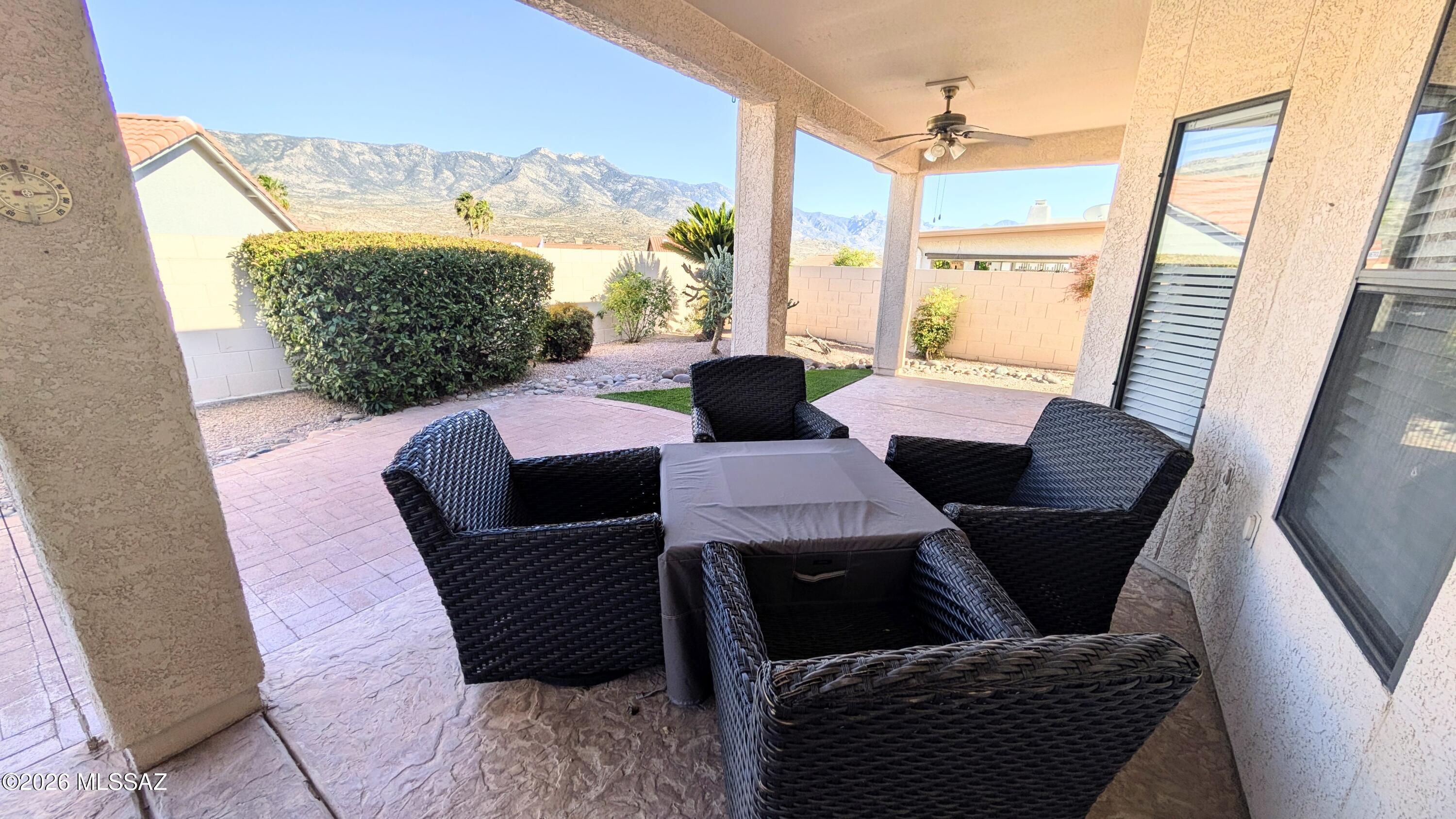 UNFURNISHED Galleria Model with Mountain Views! Freshly Painted, New Carpeting, EXTRA LARGE LIVING ROOM/DINING ROOM, Fireplace, BIG FAMILY ROOM off Kitchen, THREE-CAR Garage with storage Cabinets, Block wall, Large Covered EAST-FACING PATIO (Morning Sun!) Downstairs Master Suite, DEN/OFFICE, SOLAR POWERED, and Lots More! WE DO FLEXIBLE LEASES! If you are doing a major REMODEL, BUILDING New Construction, Searching for that Perfect RESALE, or just wanting to Experience the AMAZING SaddleBrooke LIfestyle- give us a call! We will coordinate your lease with YOUR timing needs!
Call Listing Broker for your Personal Tour today!